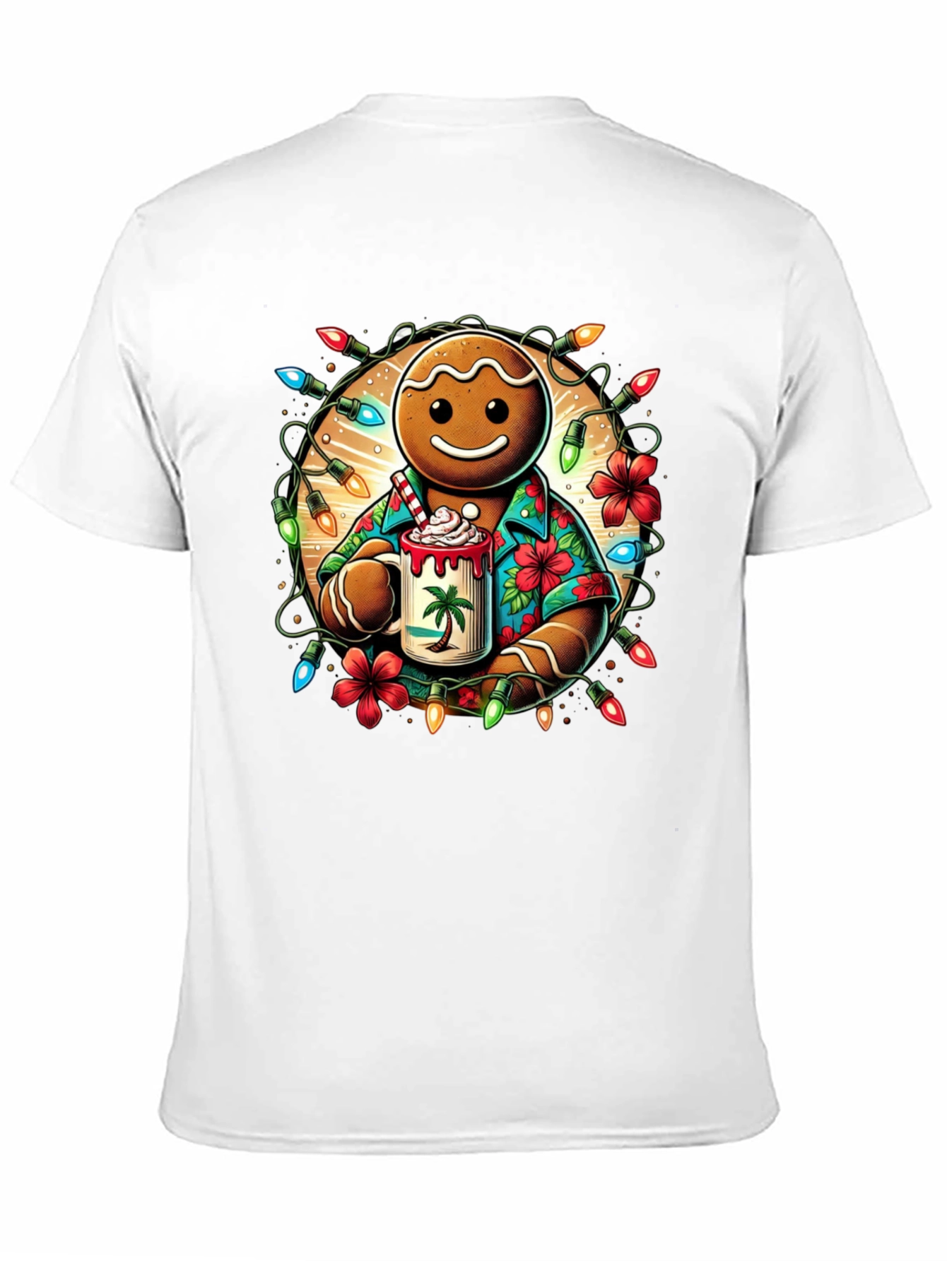 Gingerbread Hawaiian Holiday T-Shirt - 11