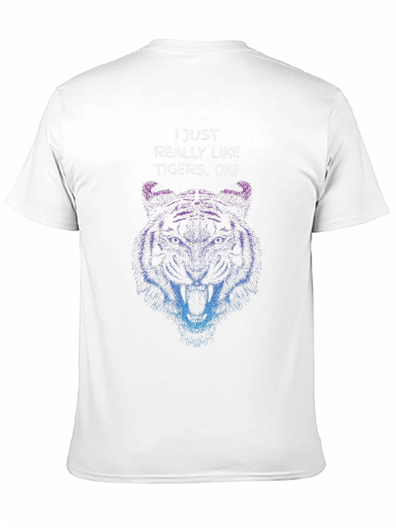 Black Tiger Graphic T-Shirt - "I Just Really Like Tigers" view 11