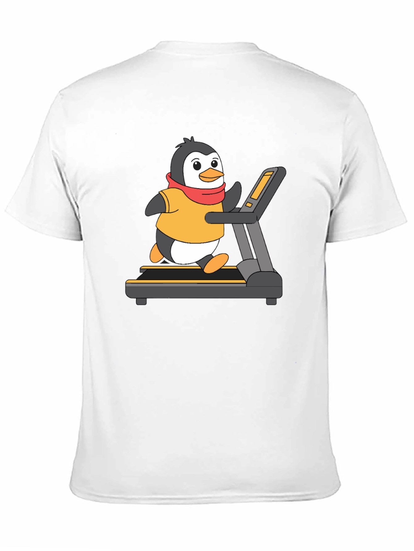 Black Penguin Treadmill Graphic Tee - Workout Humor view 11