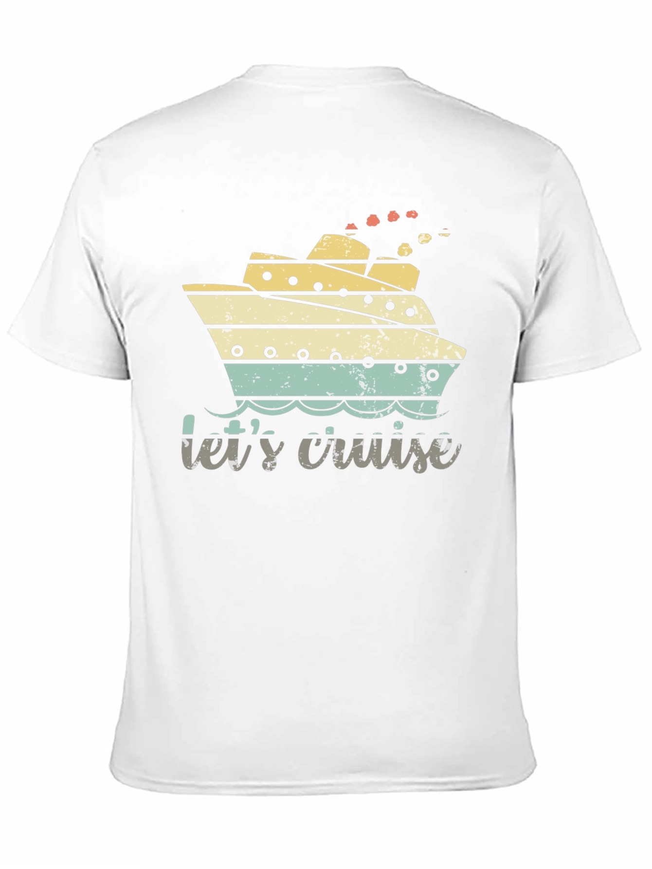 Black Let's Cruise Tee - Nautical Vacation Shirt view 11