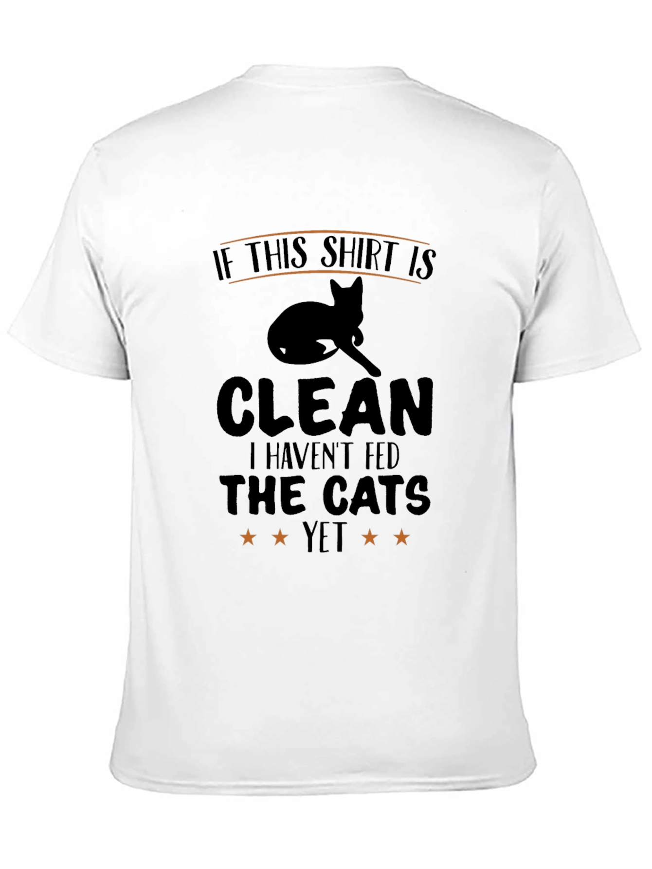 Black Funny Cat Lover T-Shirt: If This Shirt Is Clean view 11