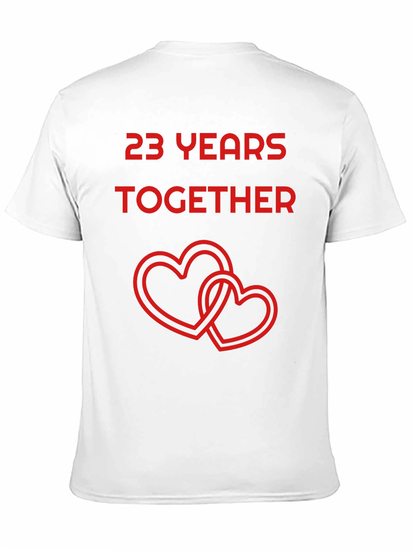 Black 23 Years Together Anniversary T-Shirt view 11