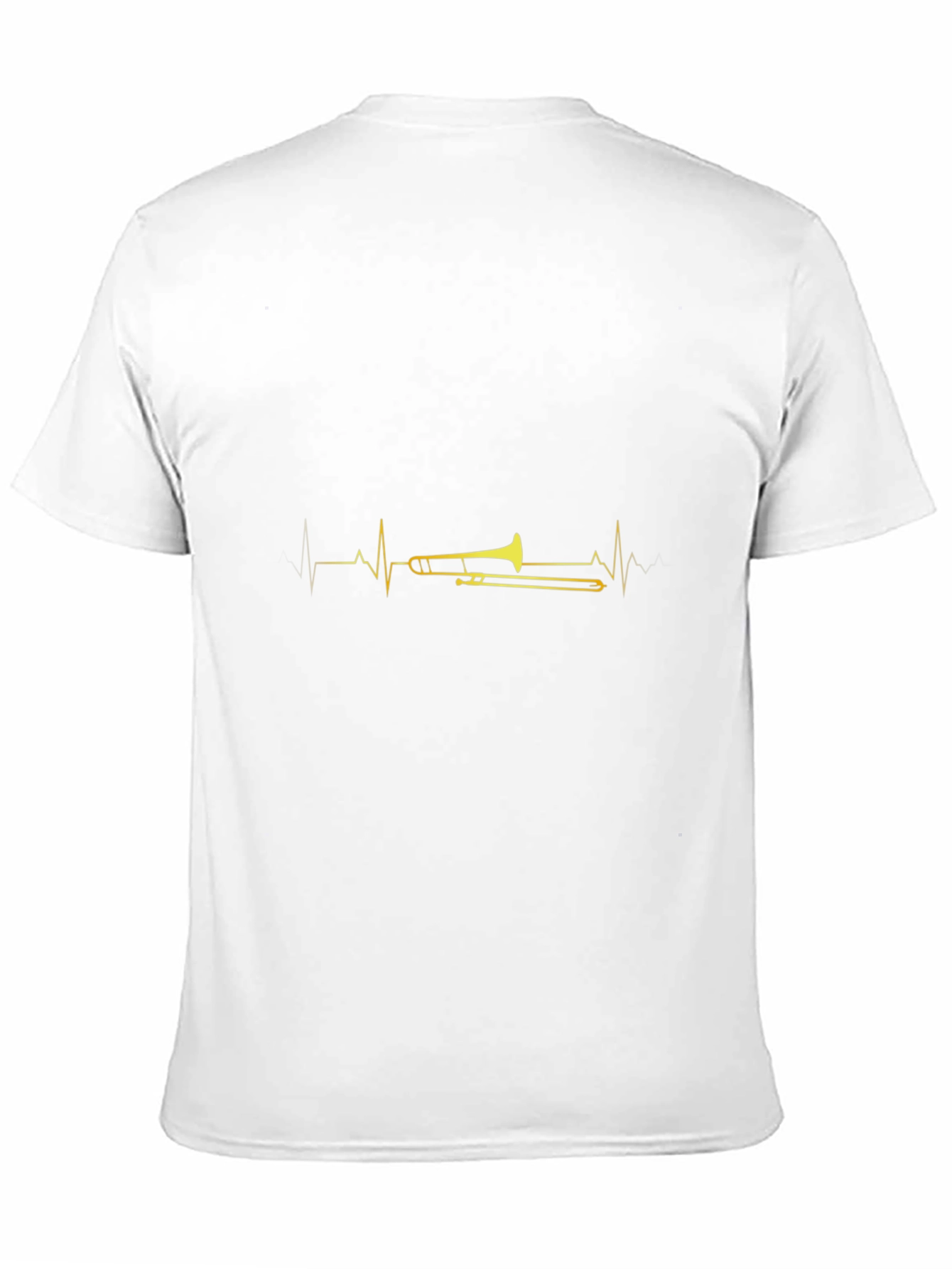 Black Trombone Heartbeat Graphic Tee - Musician's Delight view 11
