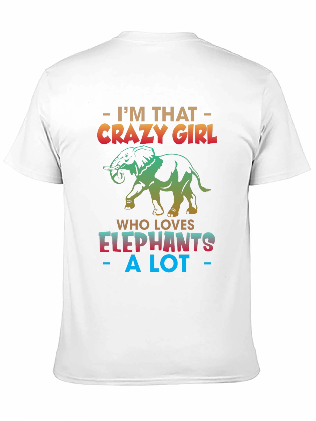 Black Crazy Elephant Girl T-Shirt view 11