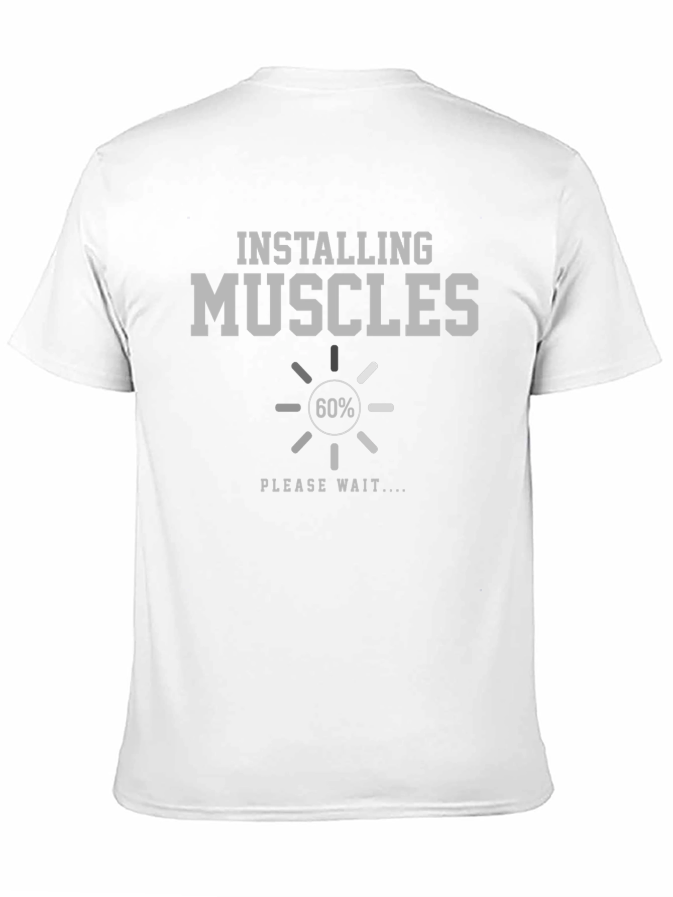 Black Installing Muscles T-Shirt - Gym Humor Tee view 11