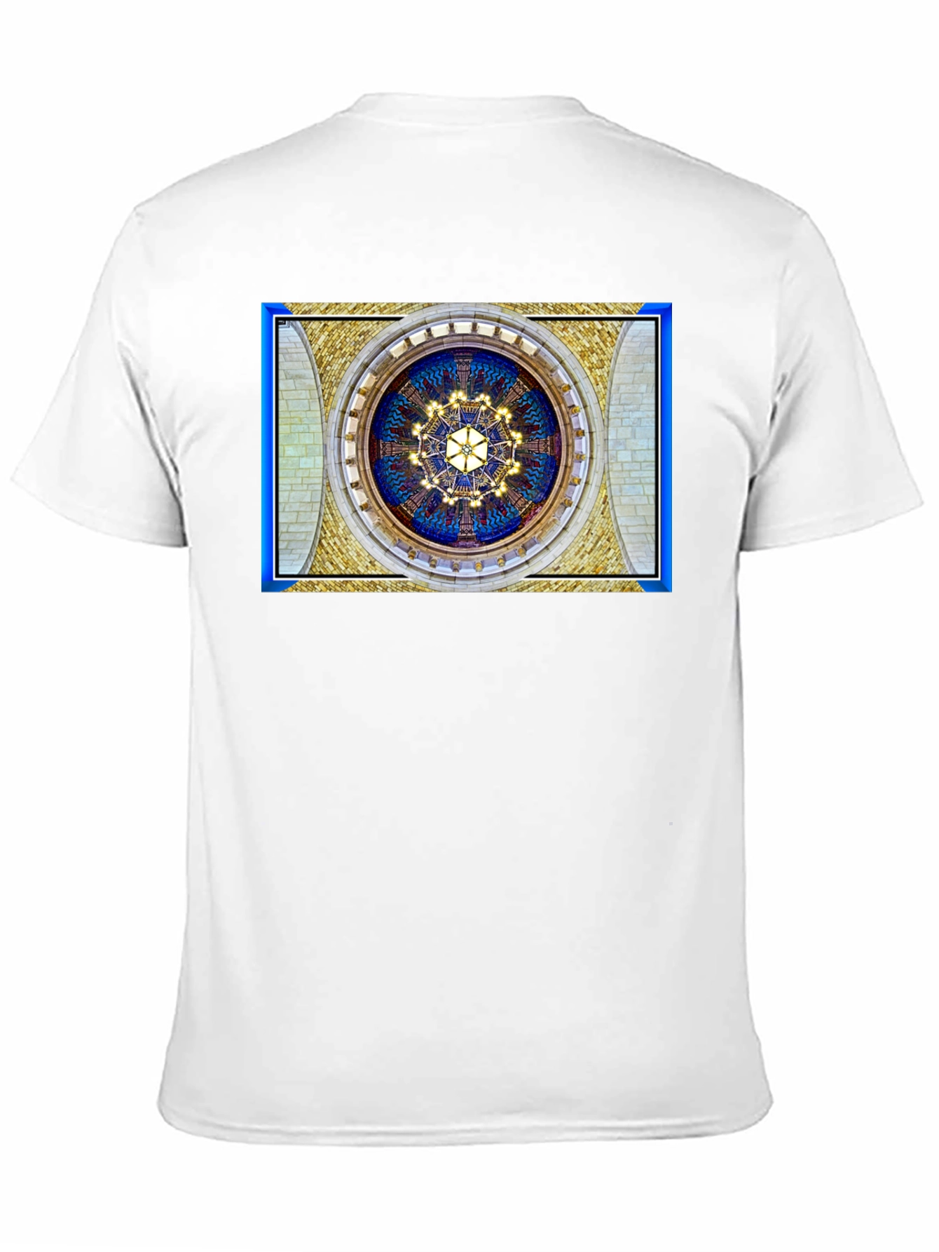 Black Architectural Ceiling Art T-Shirt view 11