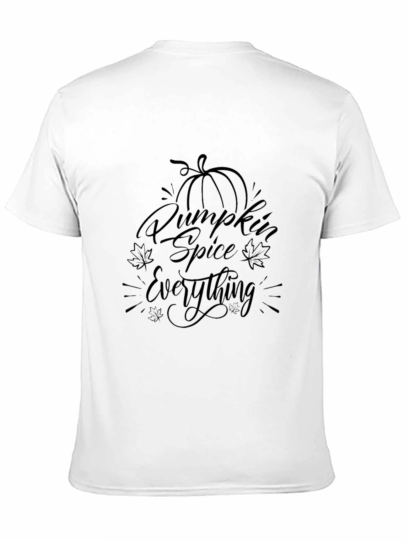 Black Pumpkin Spice Everything Black T-Shirt view 11
