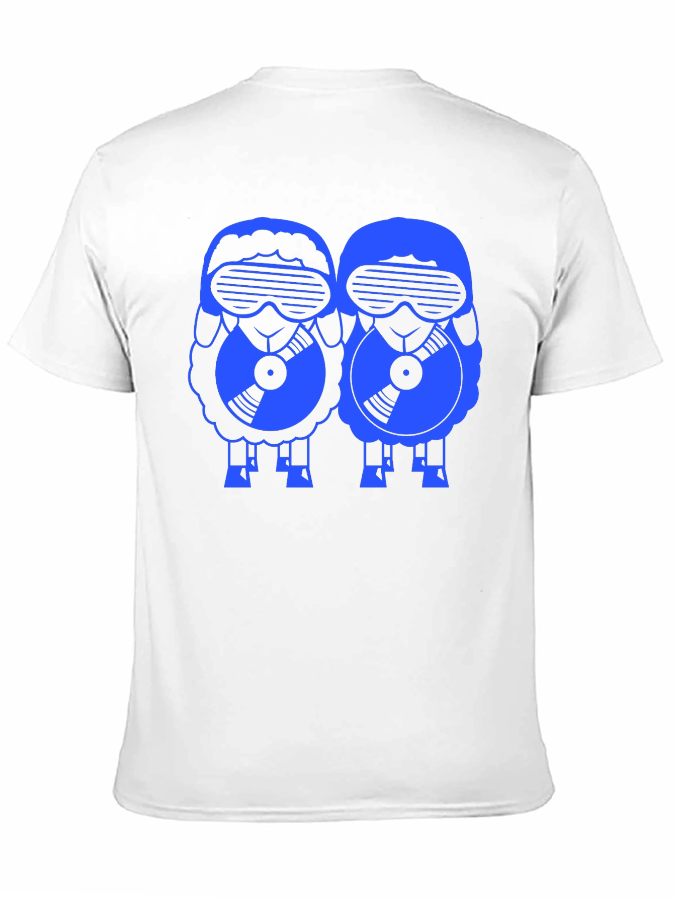 Black Retro DJ Sheep T-Shirt - Black view 11