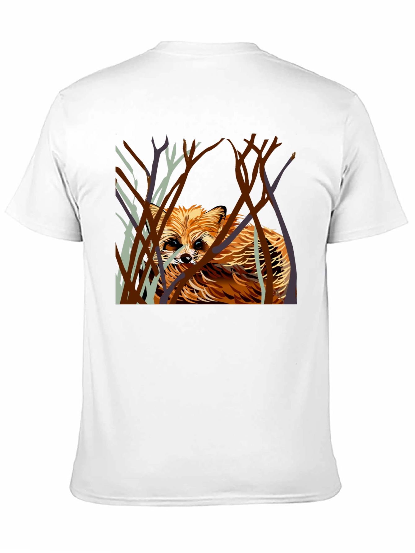Black Raccoon in the Woods Graphic T-Shirt view 11