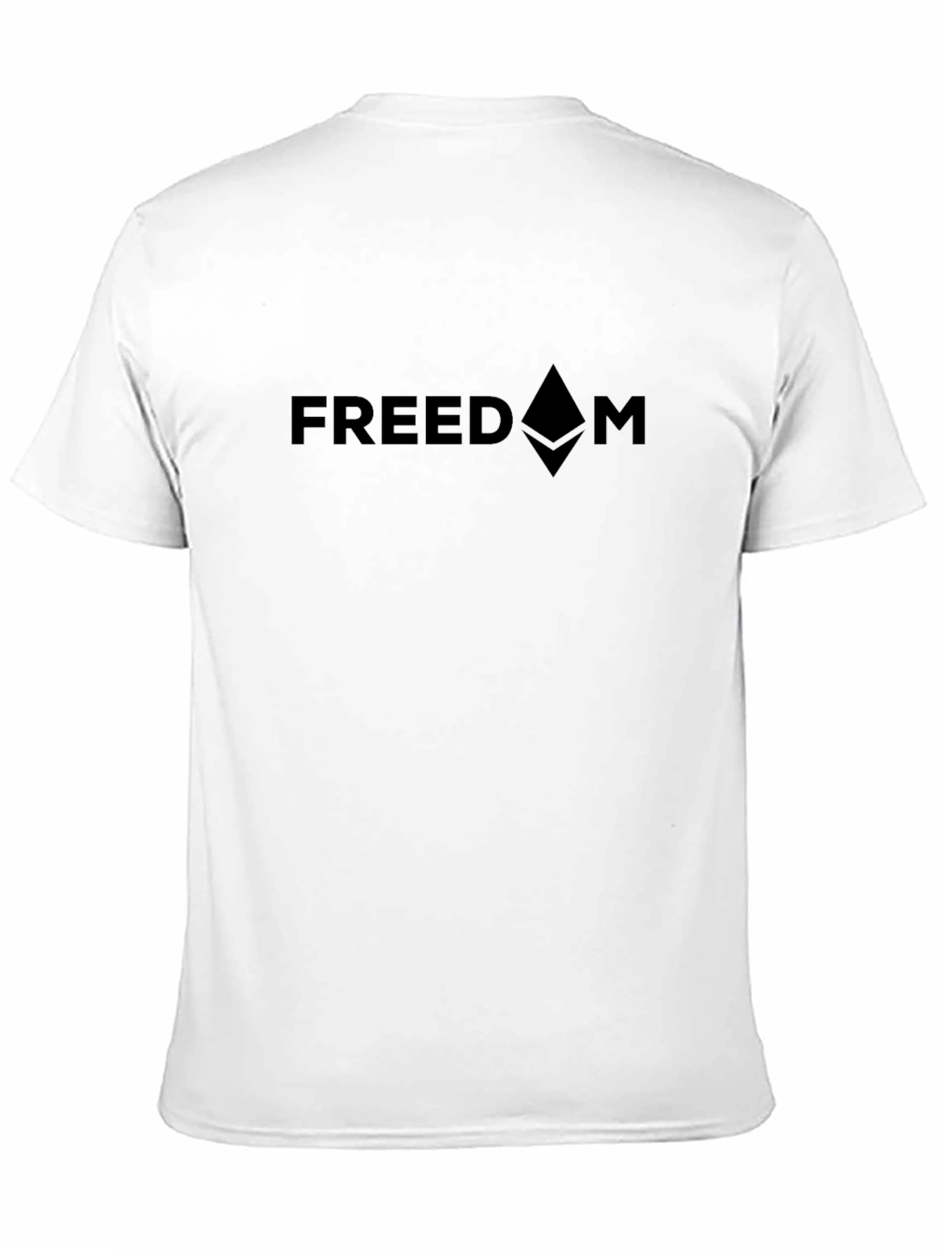Black Freedom Ethereum Crypto Black T-Shirt view 11