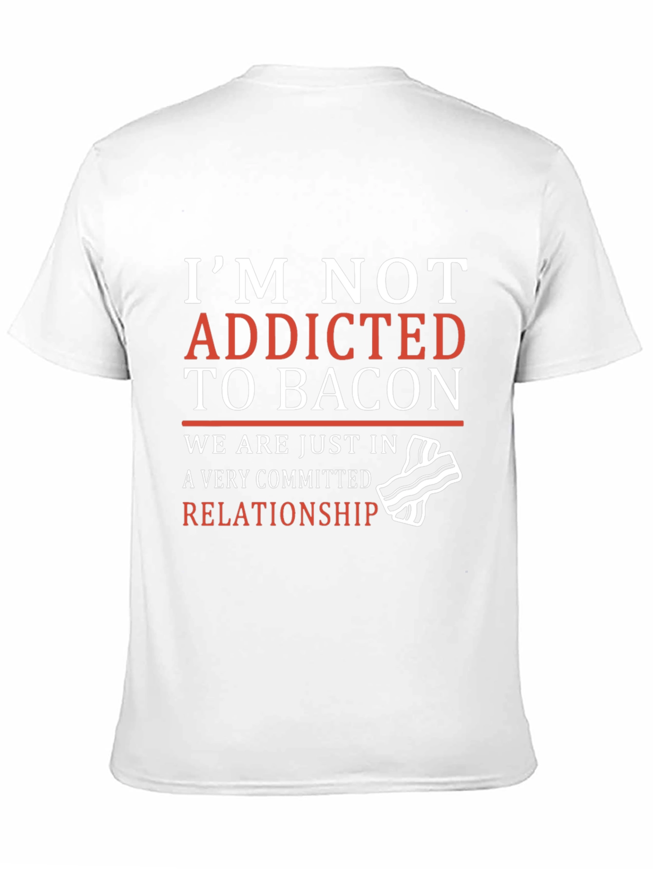 Black Funny Bacon Relationship T-Shirt view 11