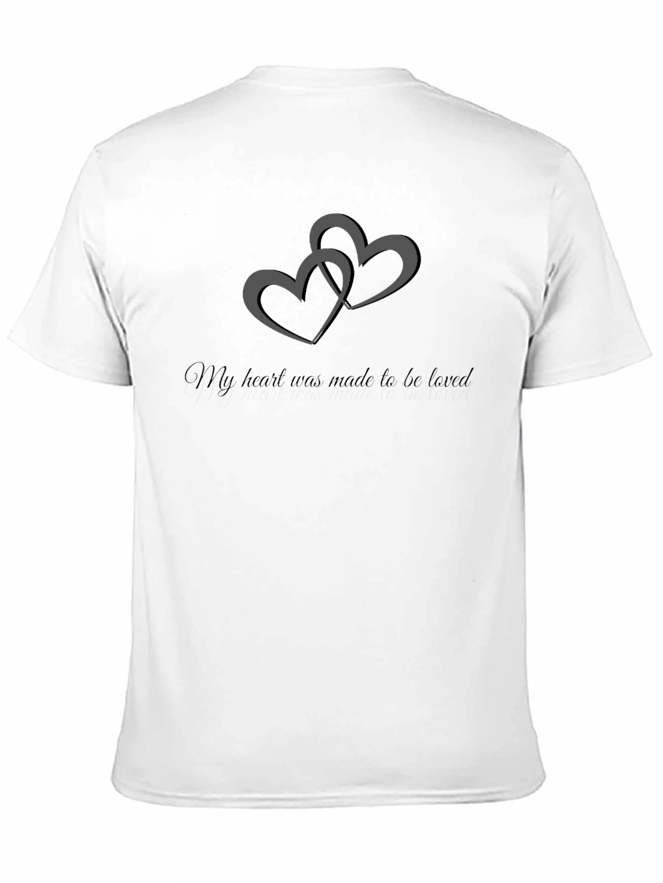 Black Heart Made to be Loved Black T-Shirt view 11