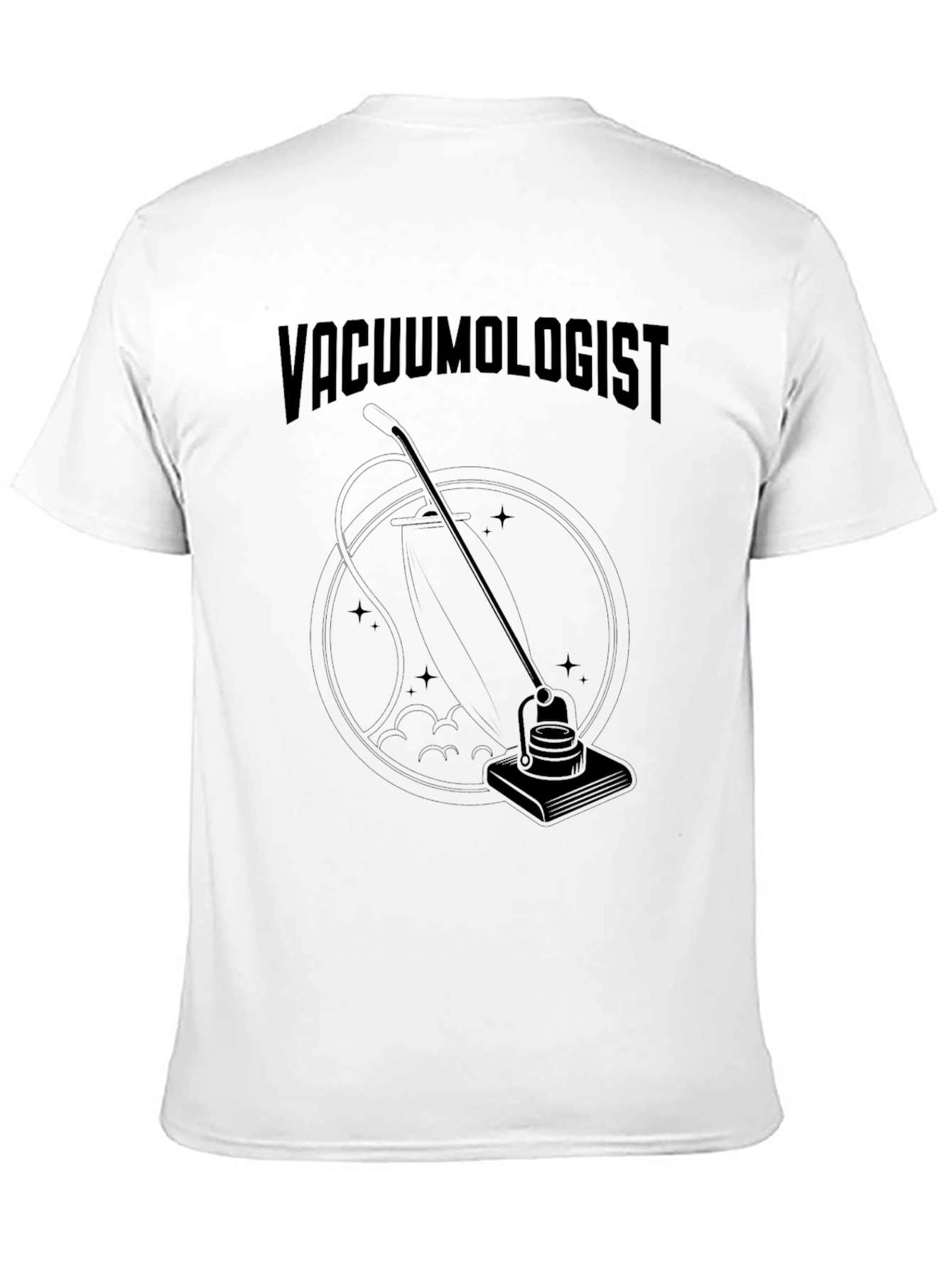 Black Vacuumologist T-Shirt - A Clean Design view 11