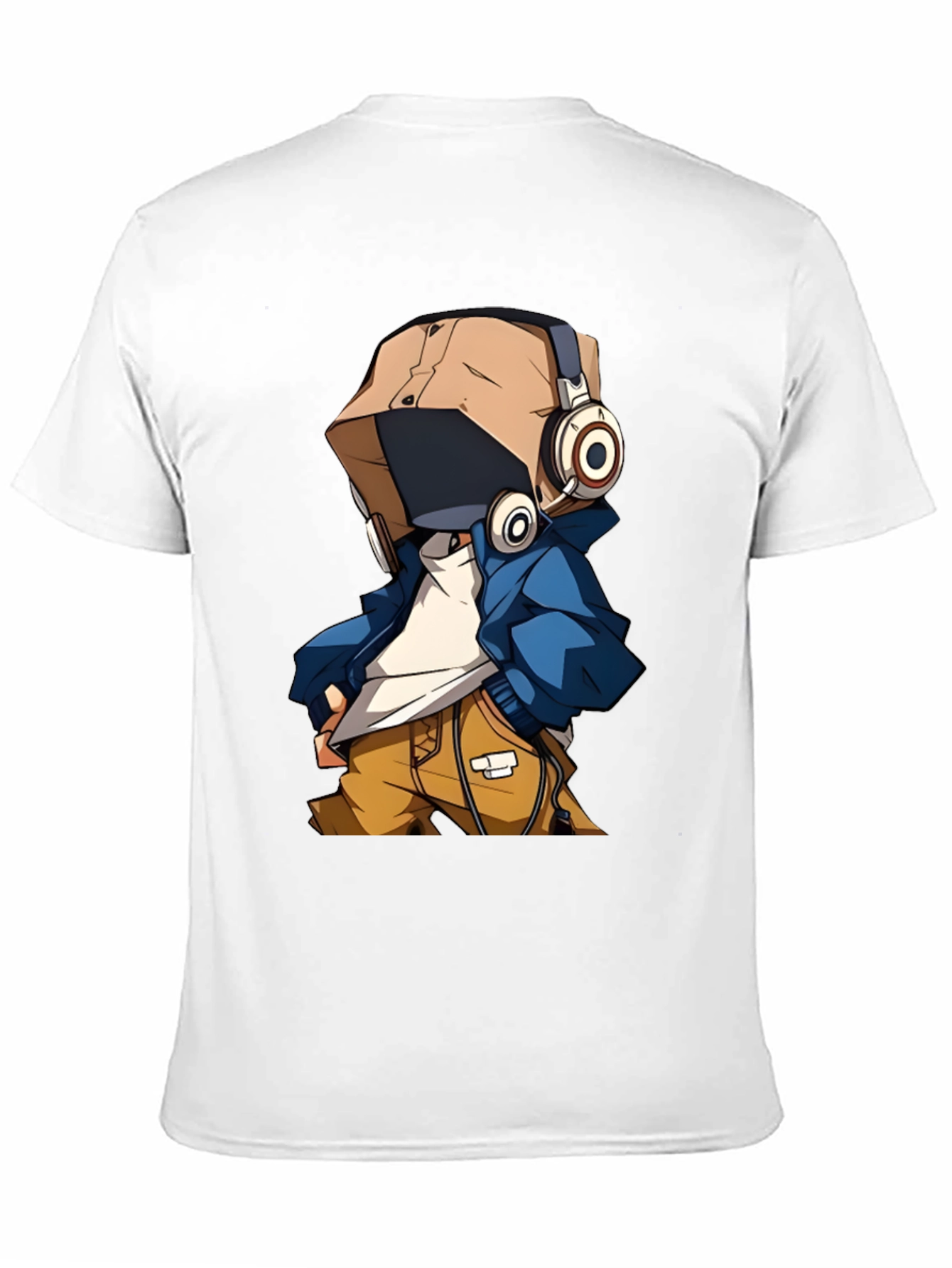 Black Cool Cartoon Character T-Shirt view 11