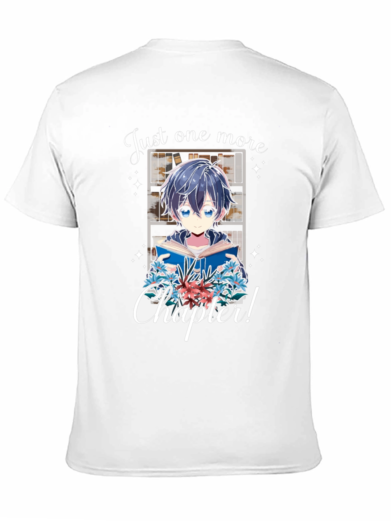 Black Just One More Chapter T-Shirt Anime Book Lover view 11