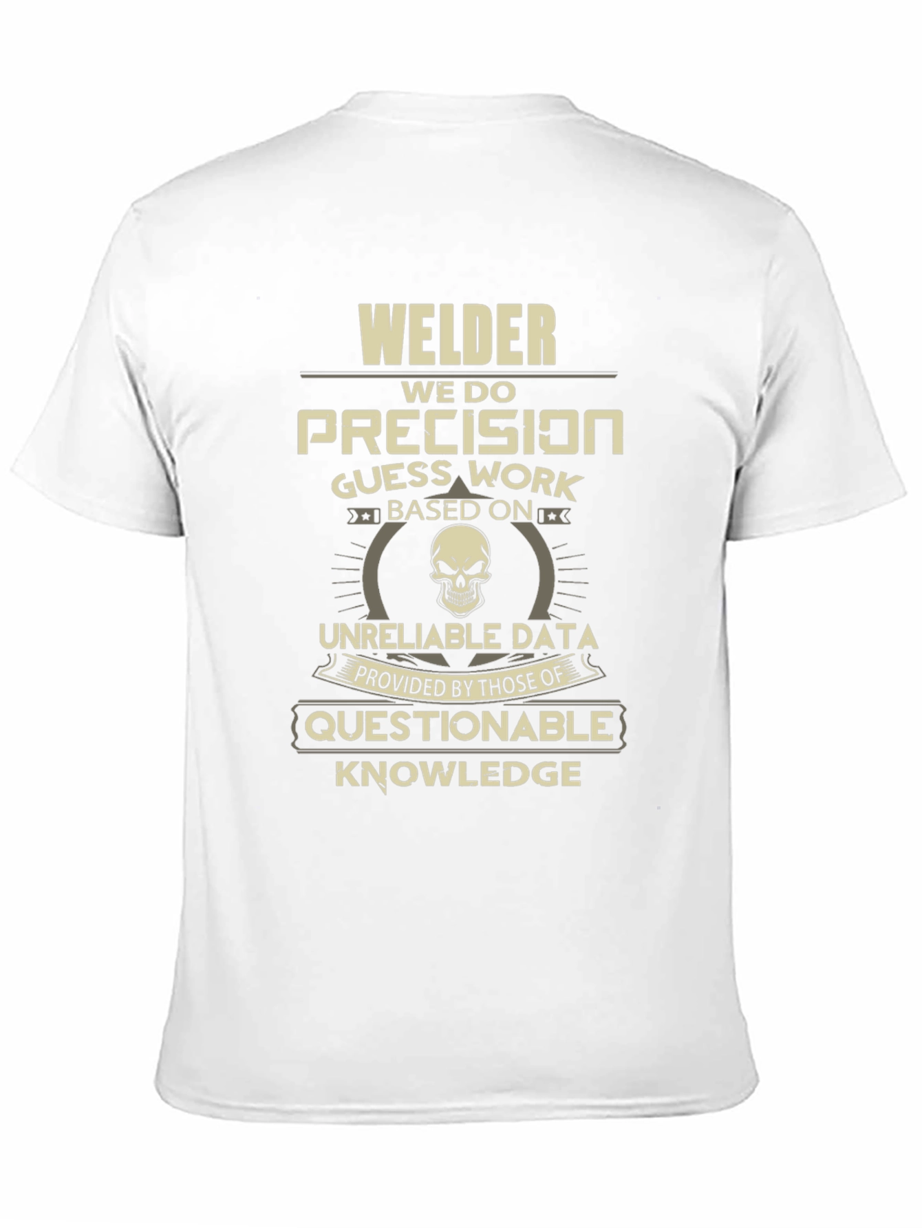 Black Welder Precision T-Shirt - Funny Welder Tee view 11