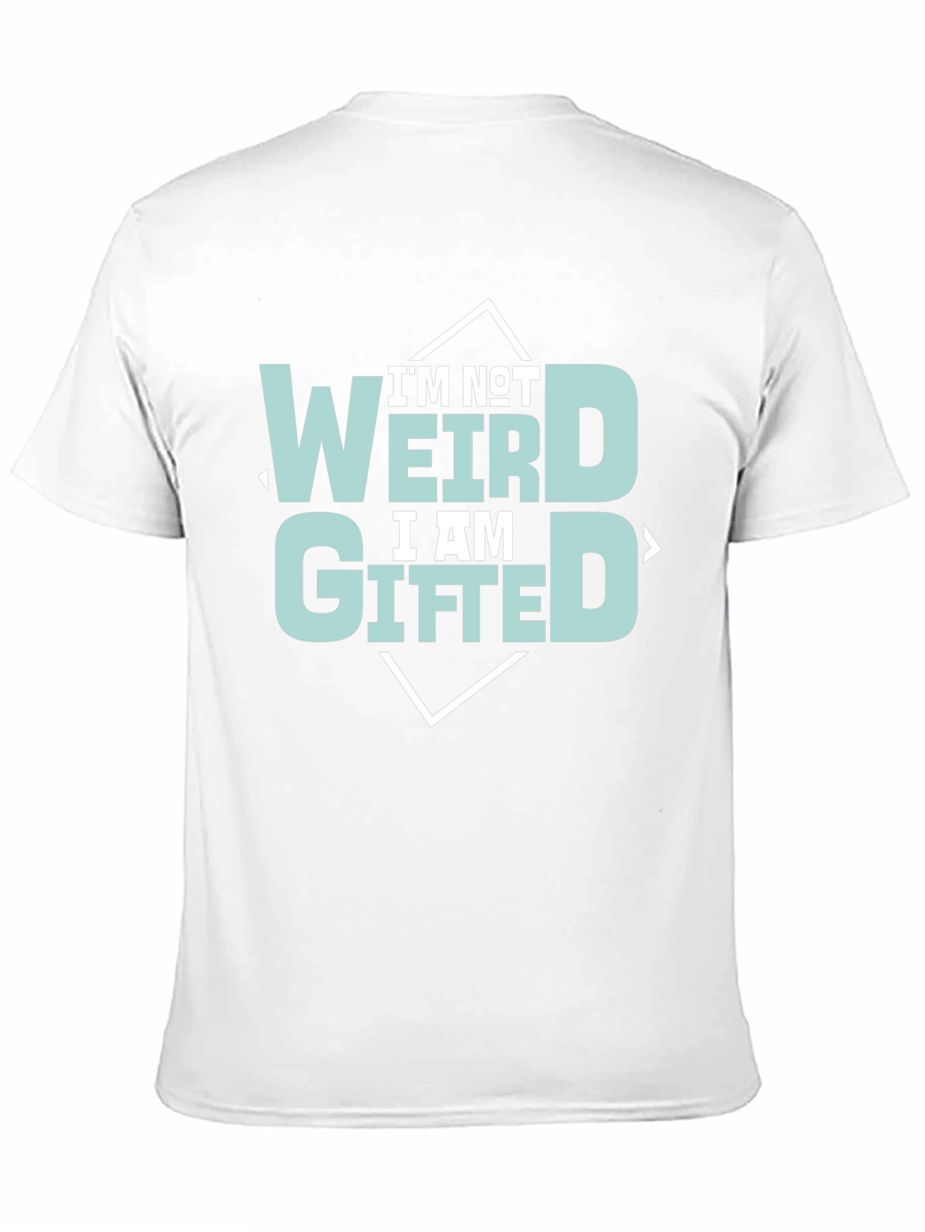 Black I'm Not Weird, I'm Gifted Tee view 11