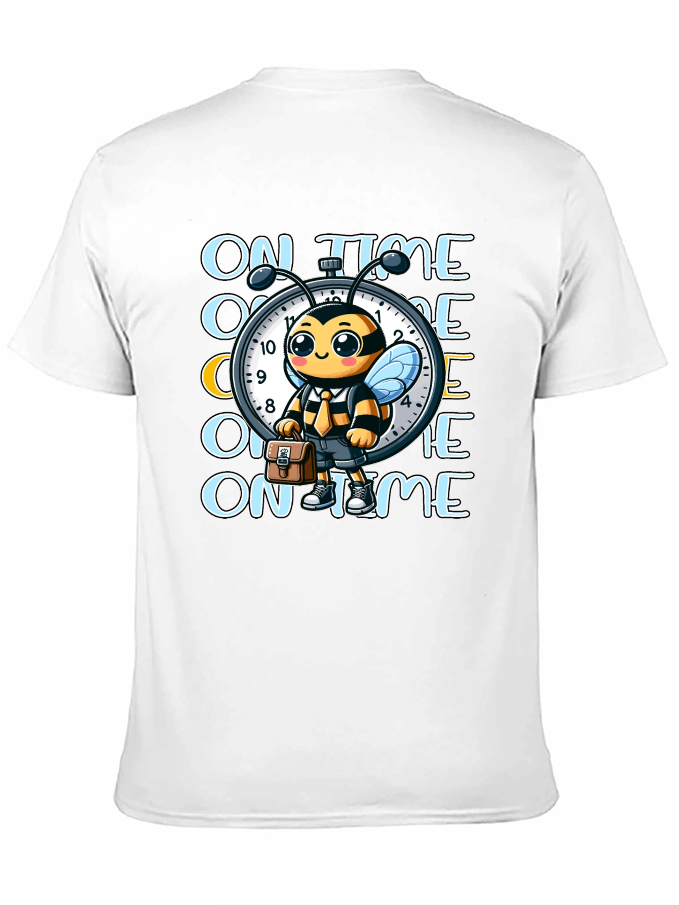Black On Time Bee Graphic Tee view 11