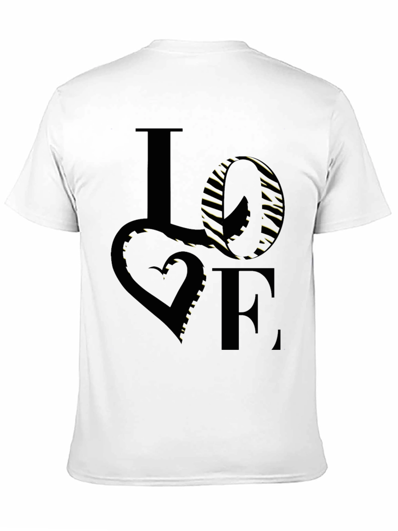 Black Love Graphic Black T-Shirt view 11