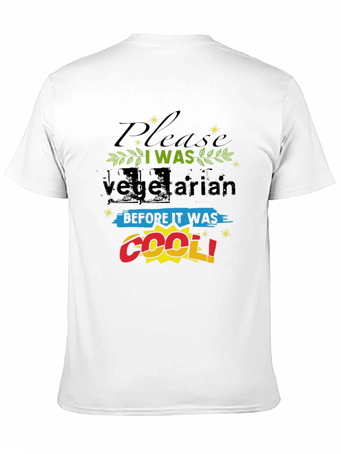 Black Vegetarian Before It Was Cool Graphic Tee view 11