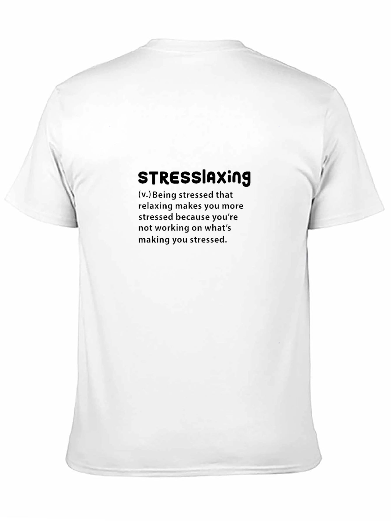 Black Stressrelaxing Definition Black T-Shirt view 11