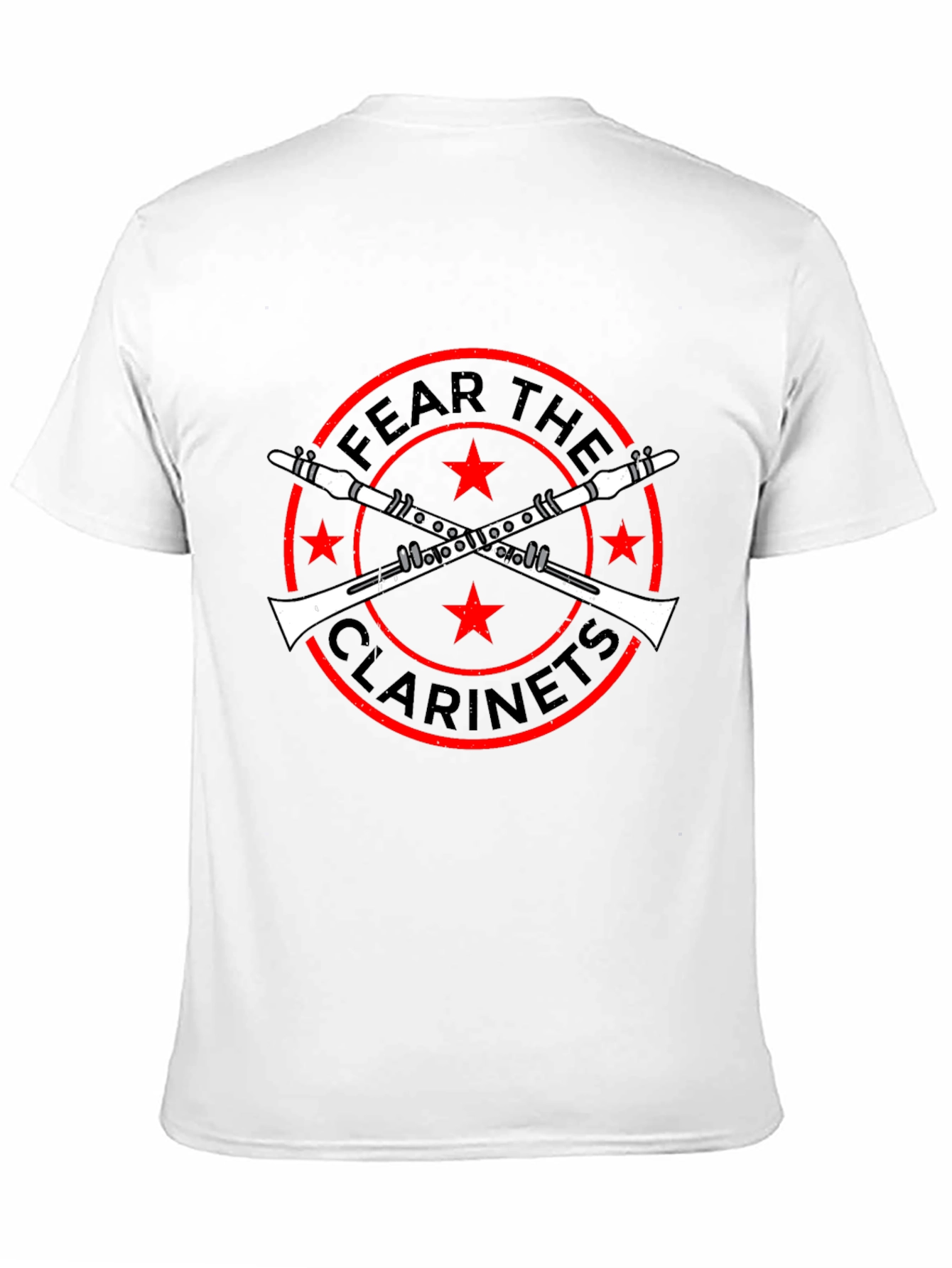Black Fear The Clarinets Funny Music T-Shirt view 11