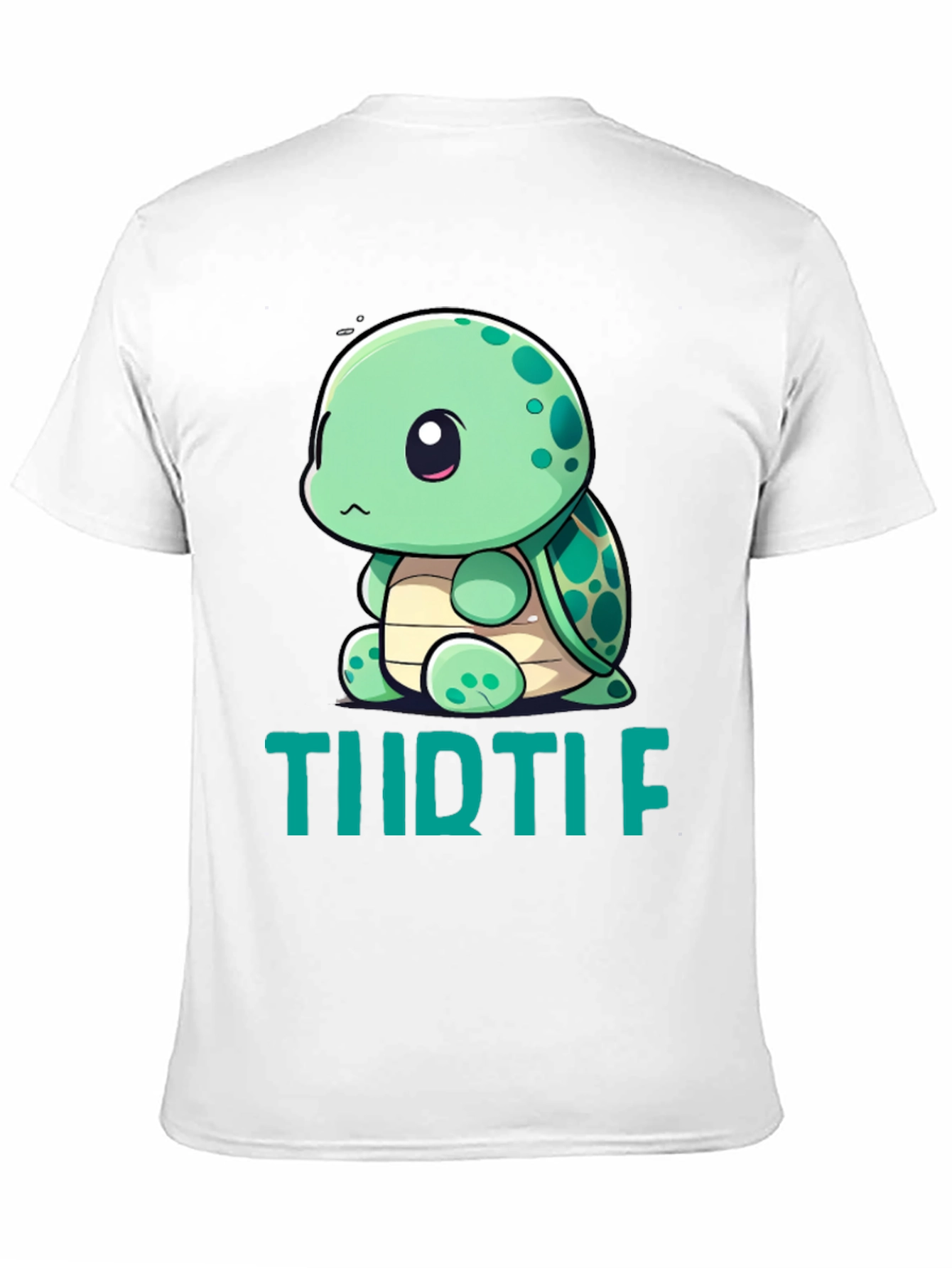 Black Cute Turtle Graphic T-Shirt - Men's Black Tee view 11