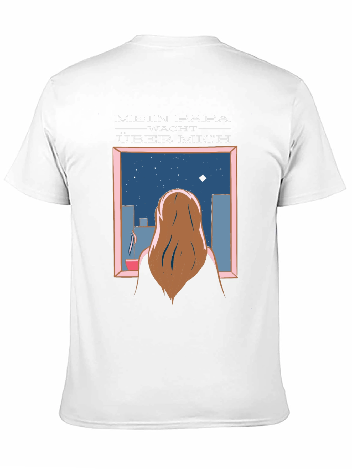 Black Mein Papa Wacht Über Mich T-Shirt view 11