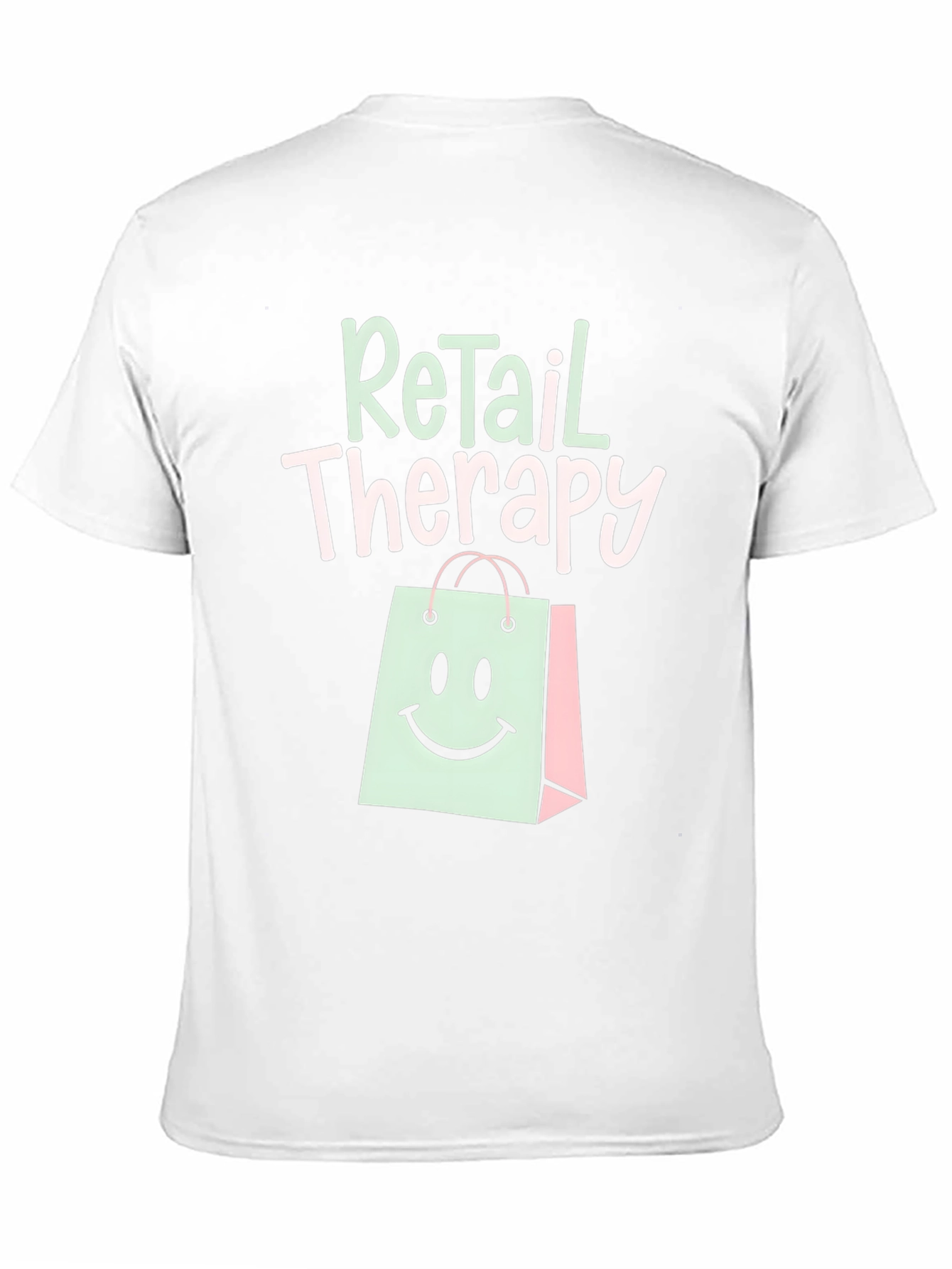Black Retail Therapy T-Shirt - Trendy Graphic Tee view 11