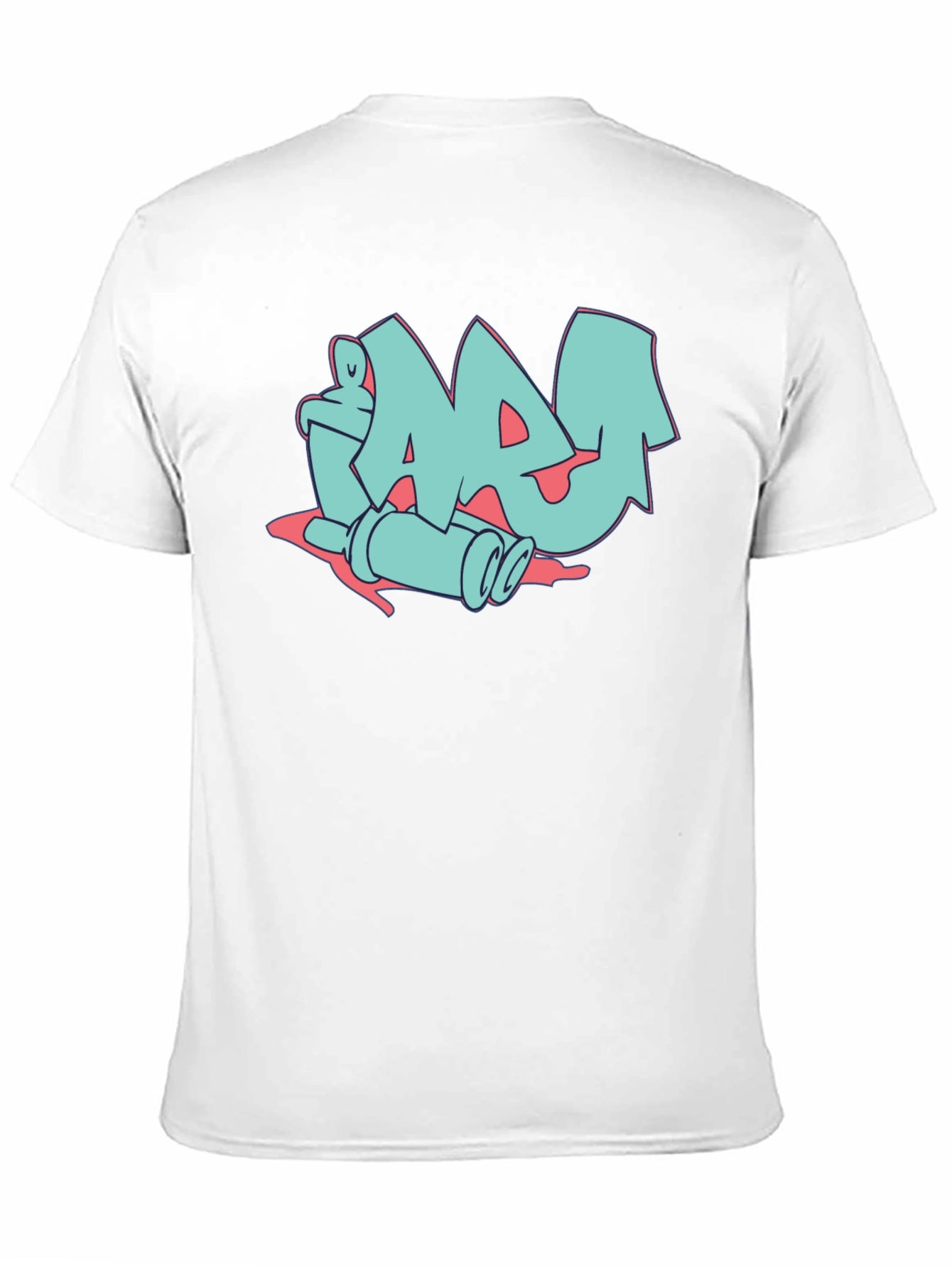 Black Graffiti Style Graphic Print Tee view 11