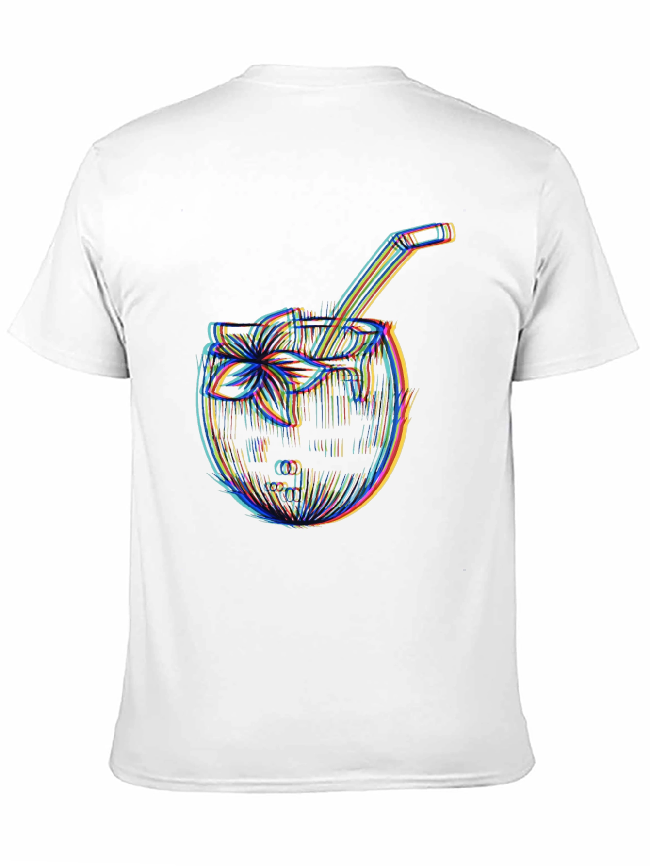 Black Cool Coconut Cocktail T-Shirt view 11