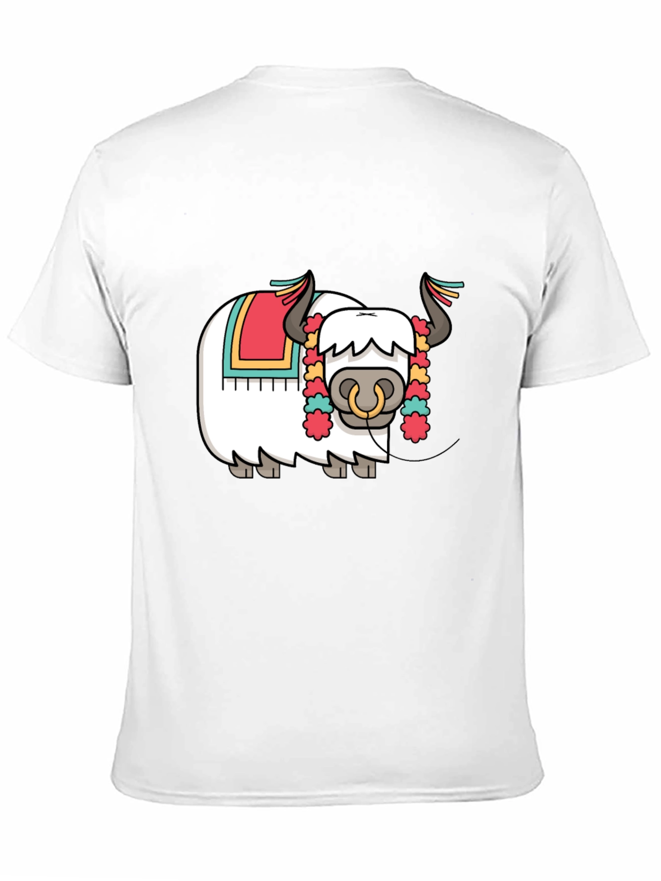Black Yak Cartoon Graphic T-Shirt - Fun & Unique Design view 11