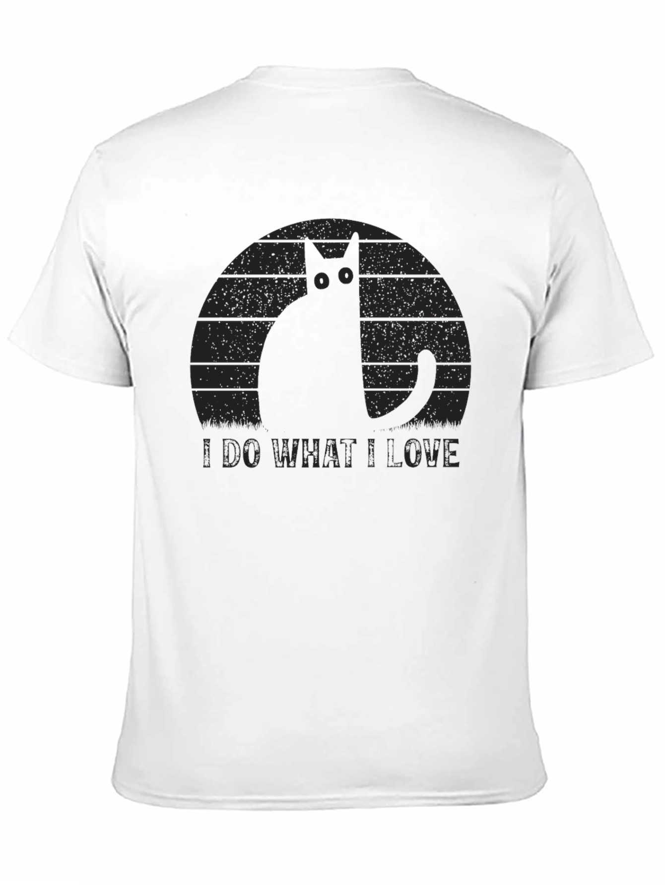 Black I Do What I Love Cat Graphic T-Shirt view 11
