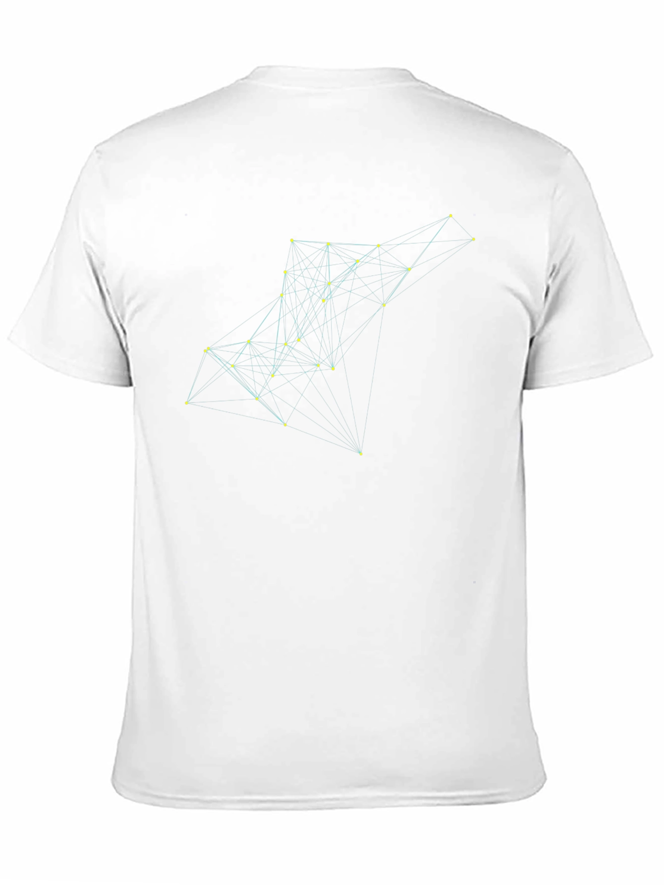 Black Geometric Connection Black T-Shirt view 11