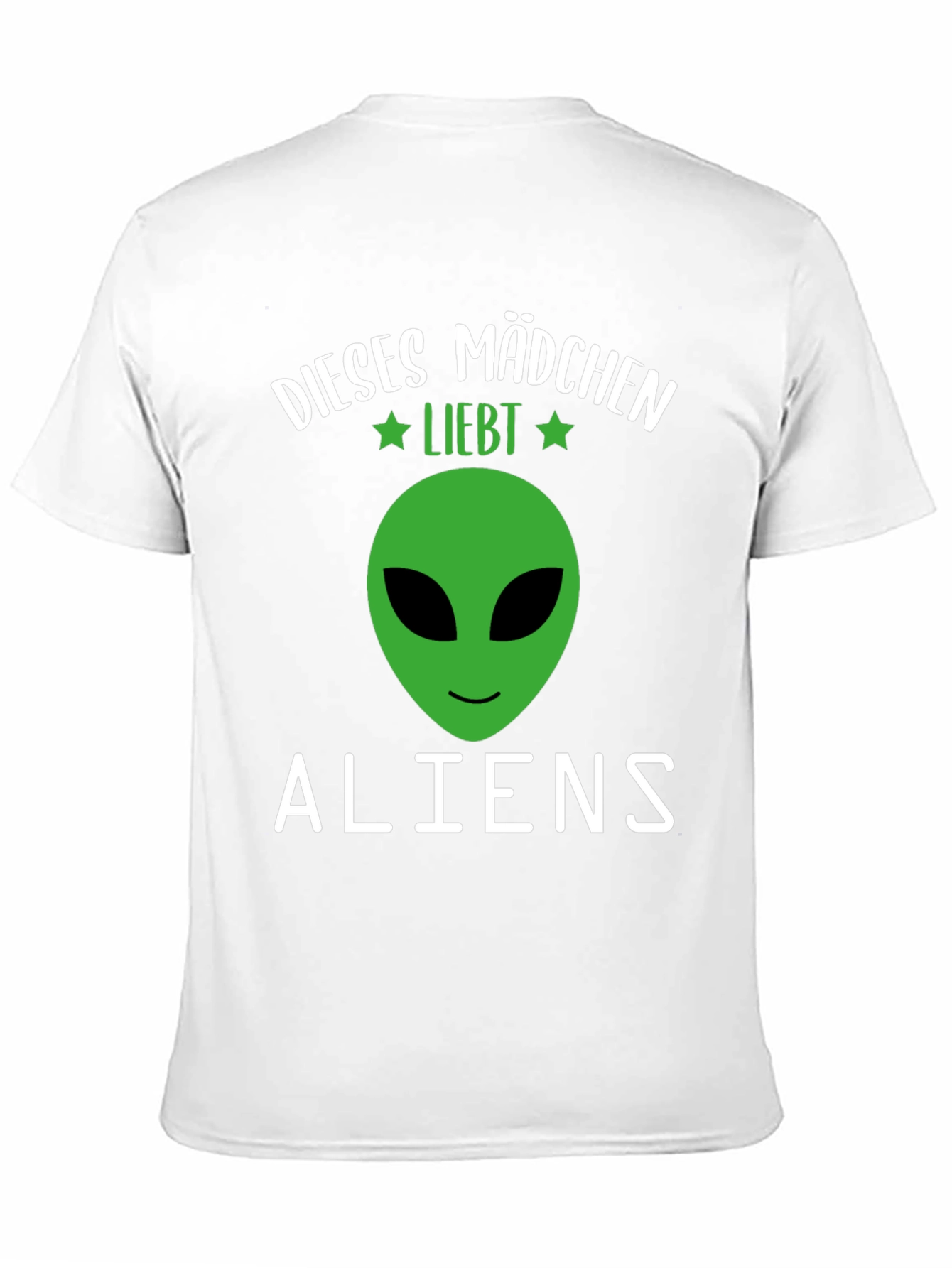Black This Girl Loves Aliens Graphic T-Shirt view 11