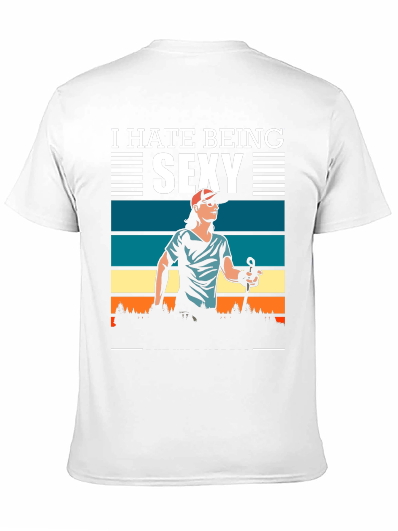 Black I Hate Being Sexy T-Shirt view 11