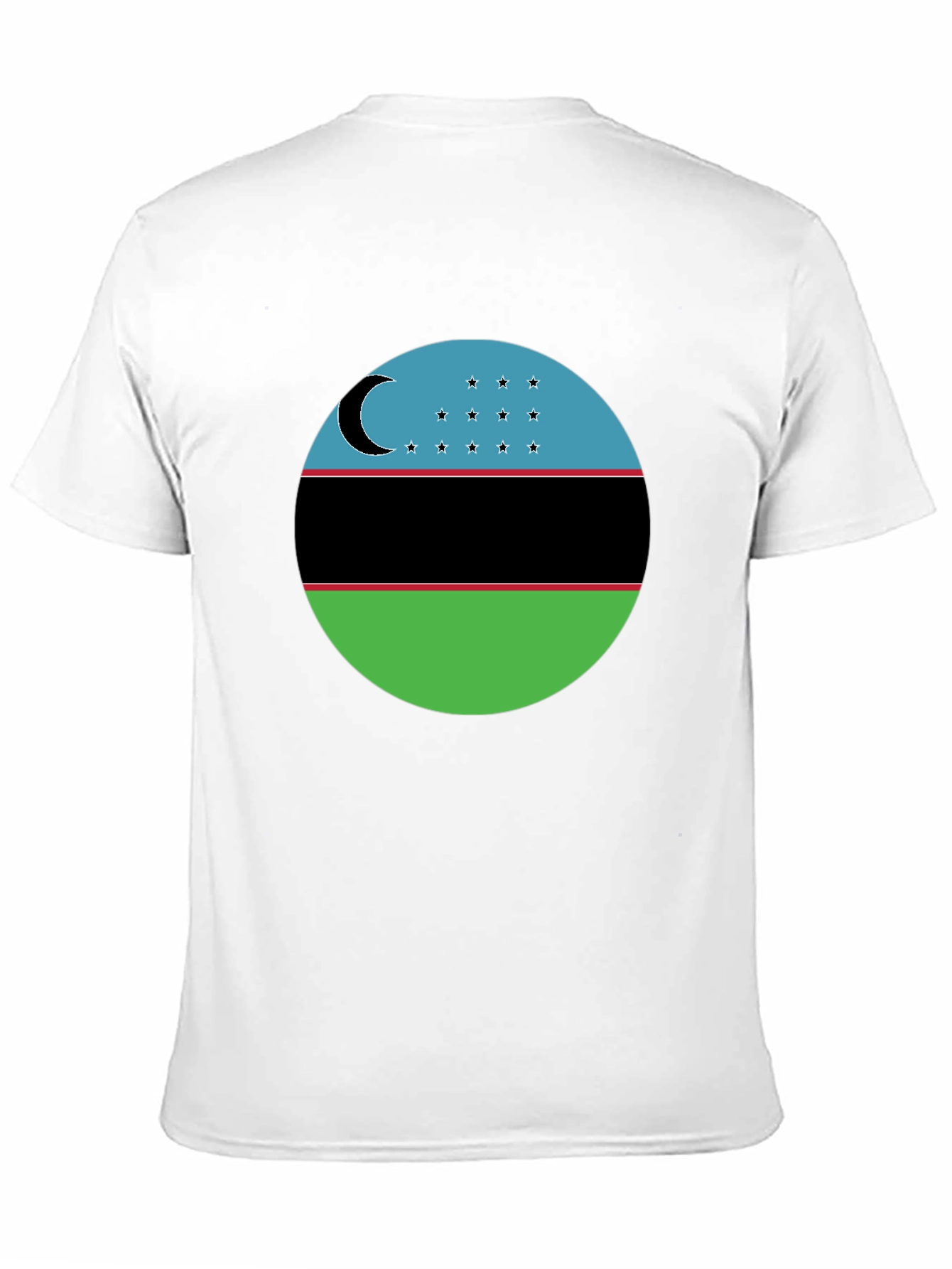 Black Uzbekistan Flag T-Shirt - Patriotic Pride Tee view 11