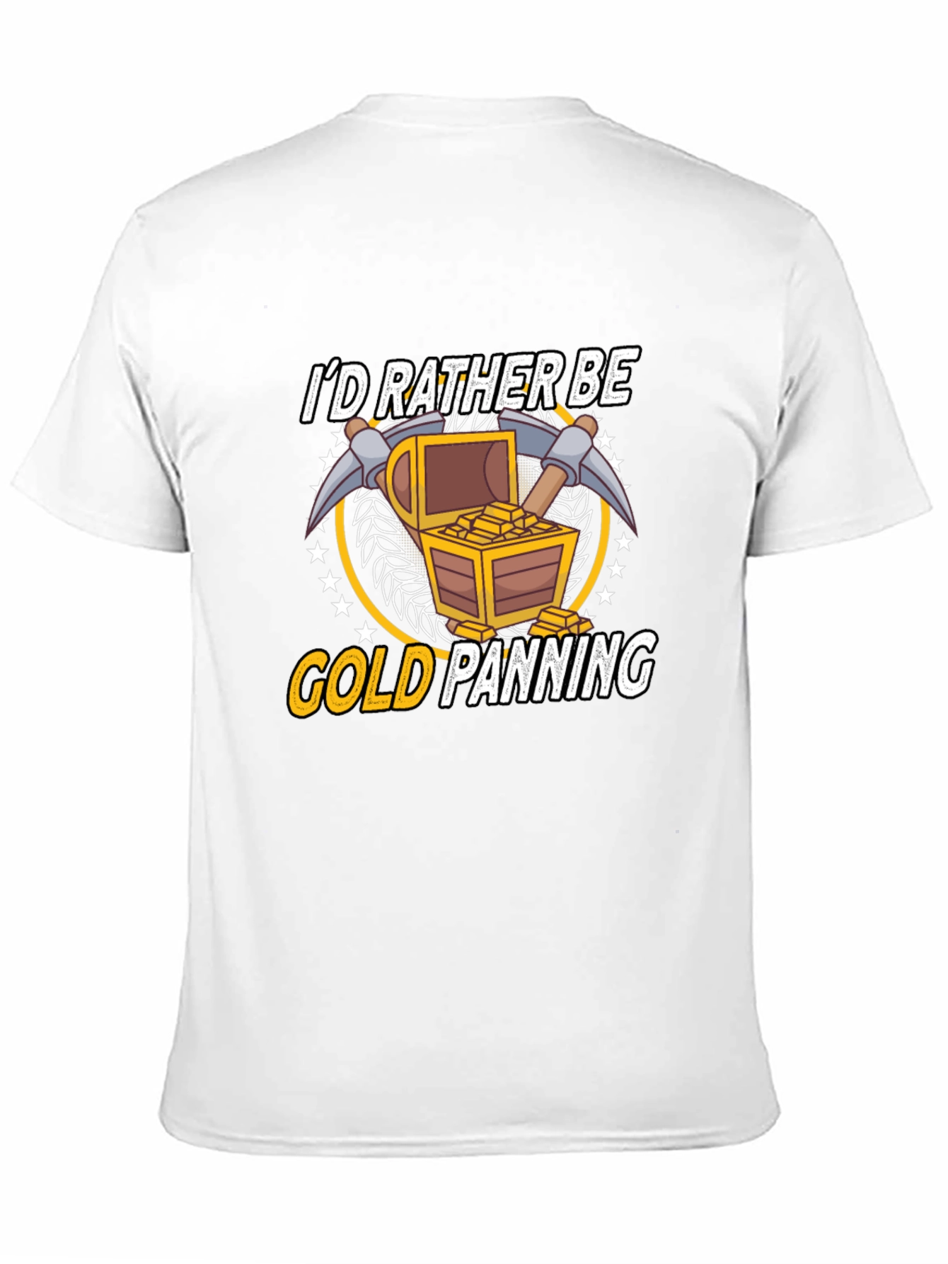 Black Gold Panning T-Shirt - Funny Miner Gift view 11