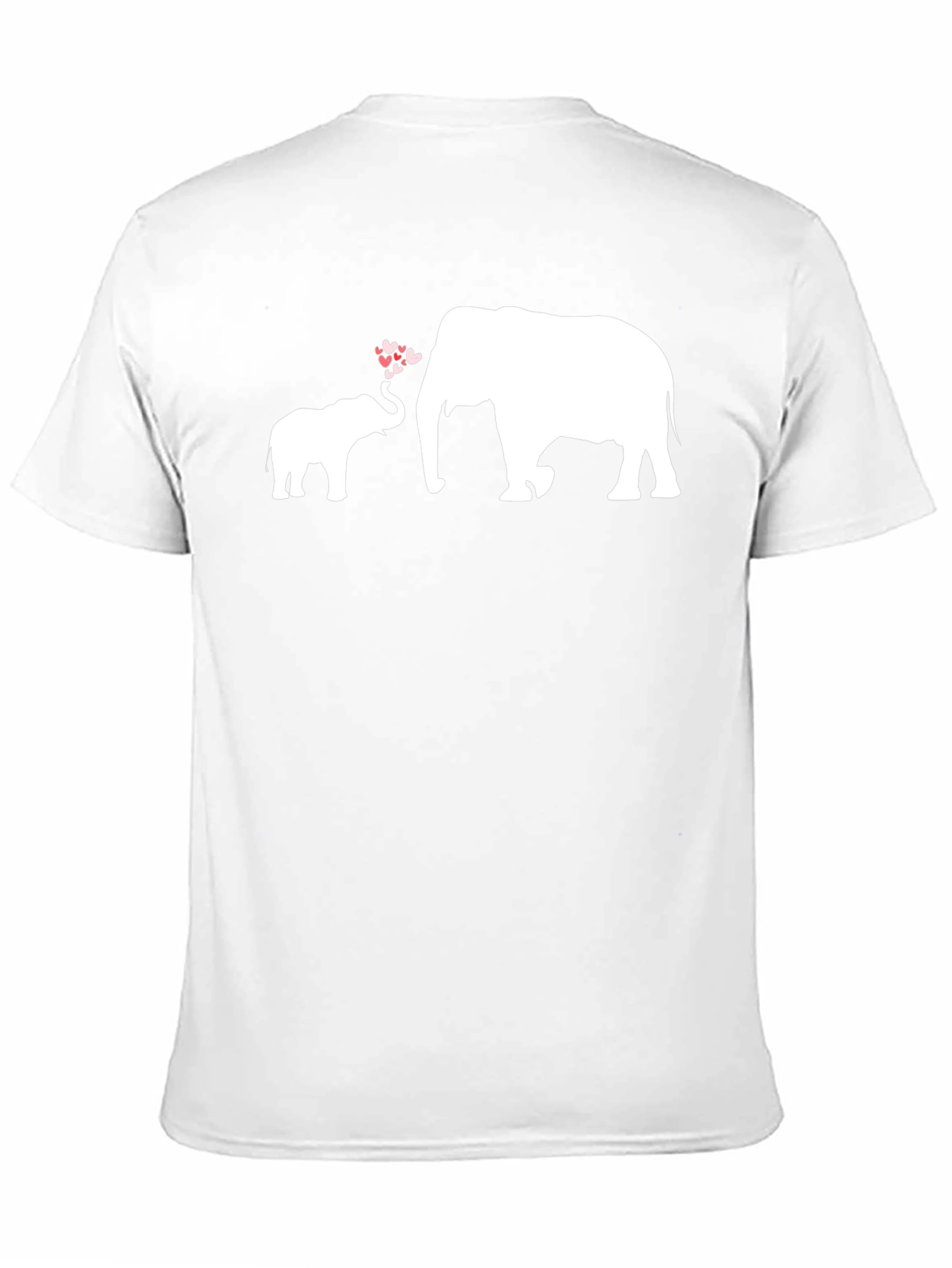 Black Elephant Love T-Shirt - Heartwarming Design view 11