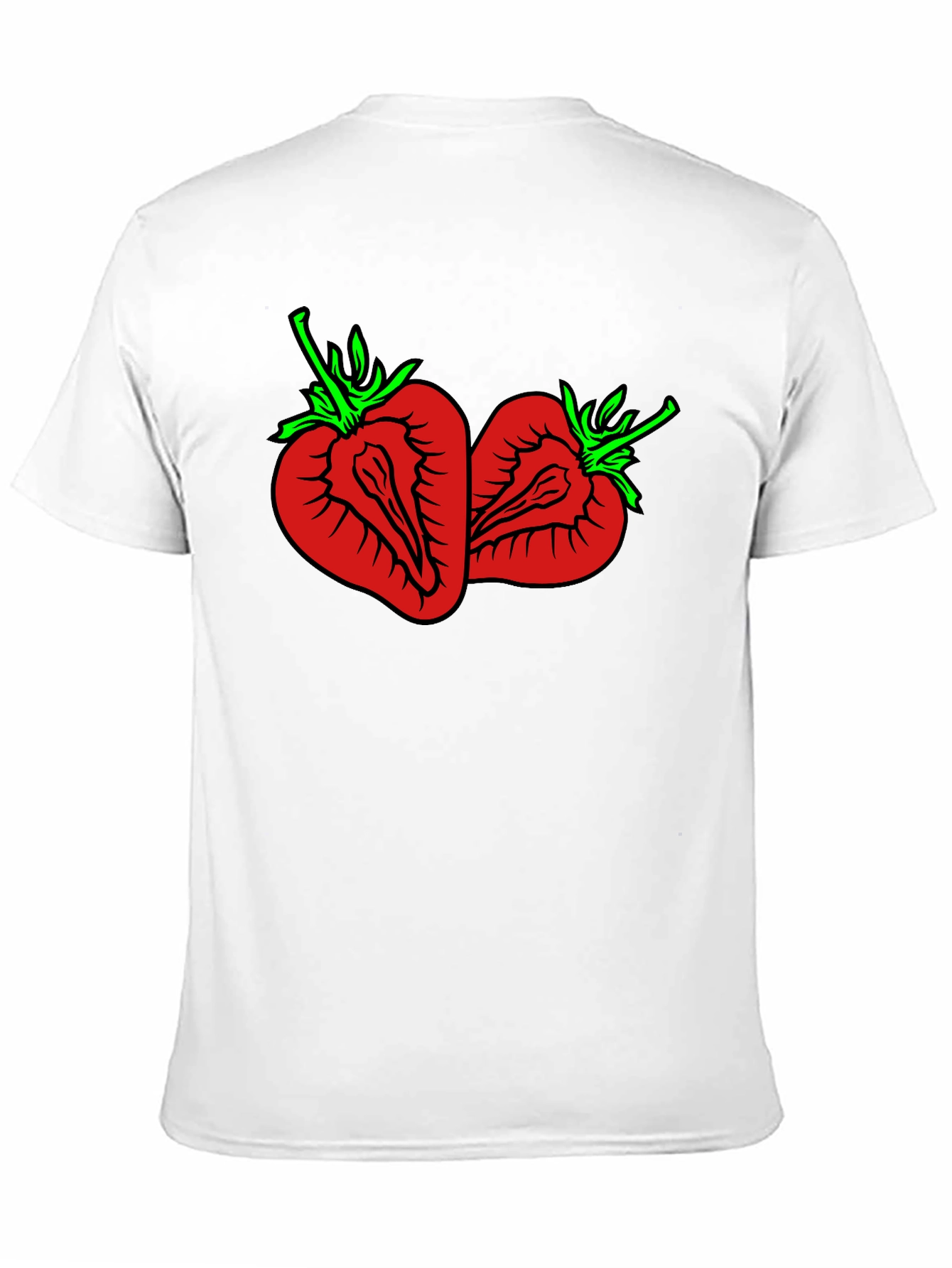 Black Strawberry Graphic Tee - Unisex Black T-Shirt view 11
