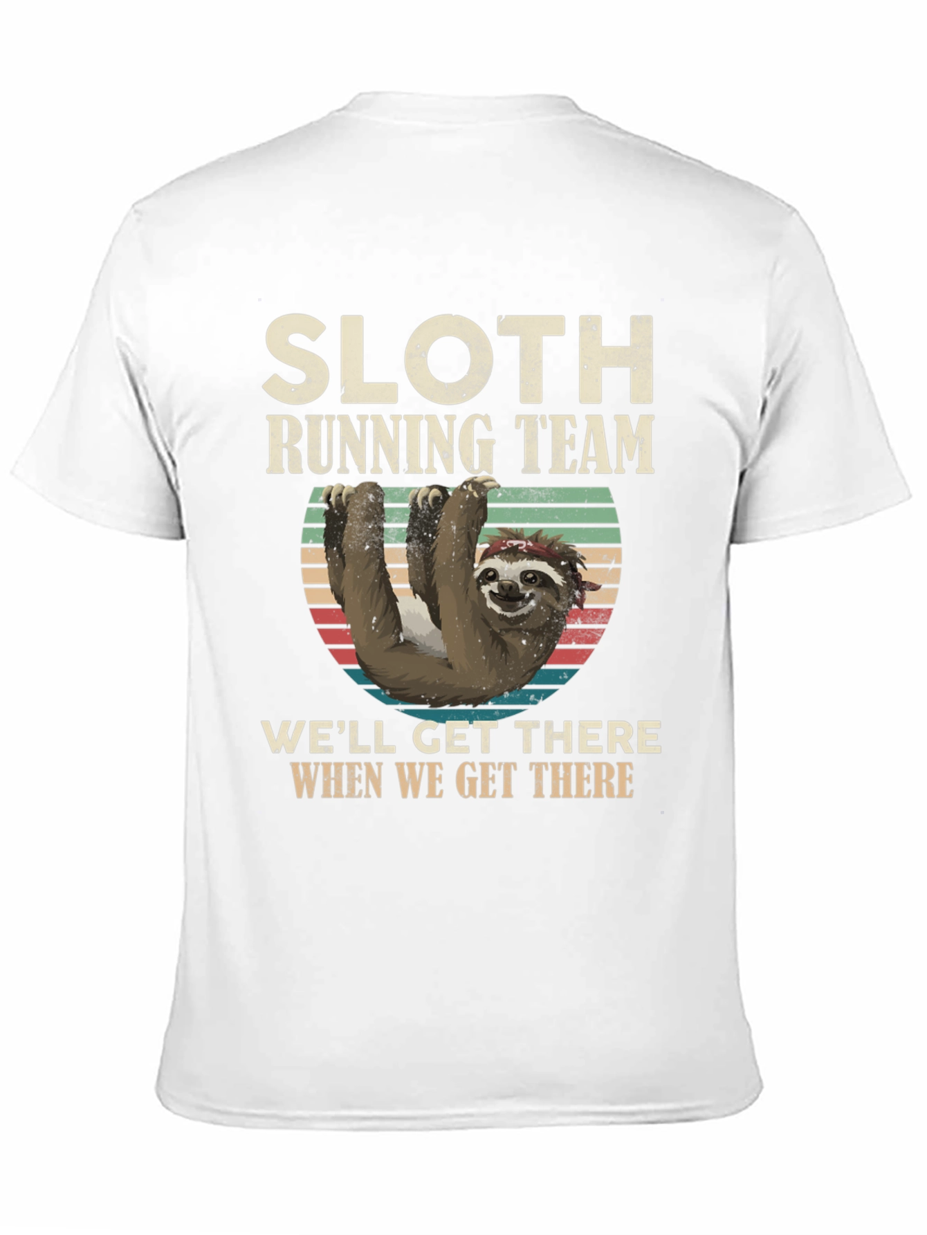 Black Sloth Running Team T-Shirt - Funny & Comfortable view 11