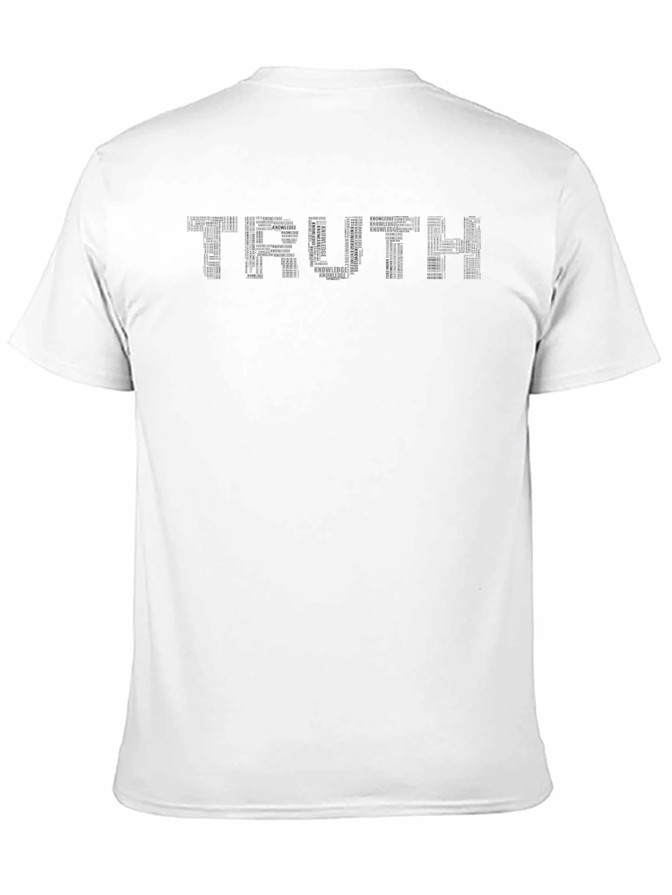 Black Truth Word Art Black T-Shirt, Mens view 11