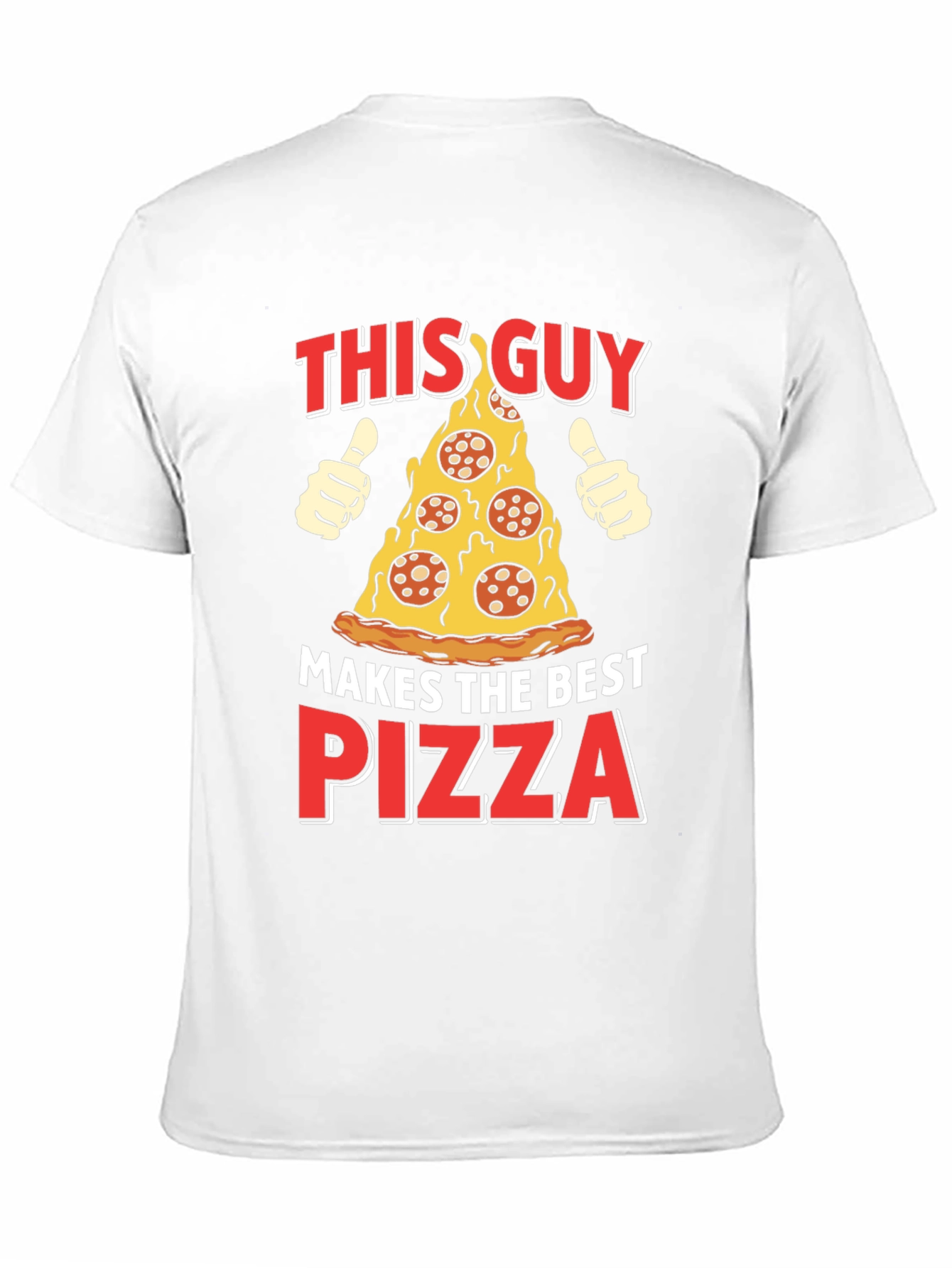 Black Pizza Lover T-Shirt - Makes The Best Pizza Graphic Tee view 11