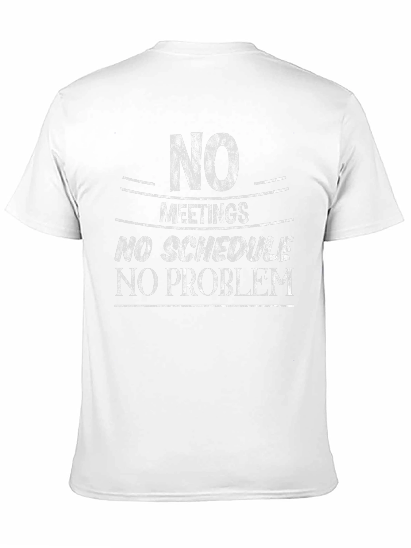 Black No Meetings No Schedule Graphic Tee view 11