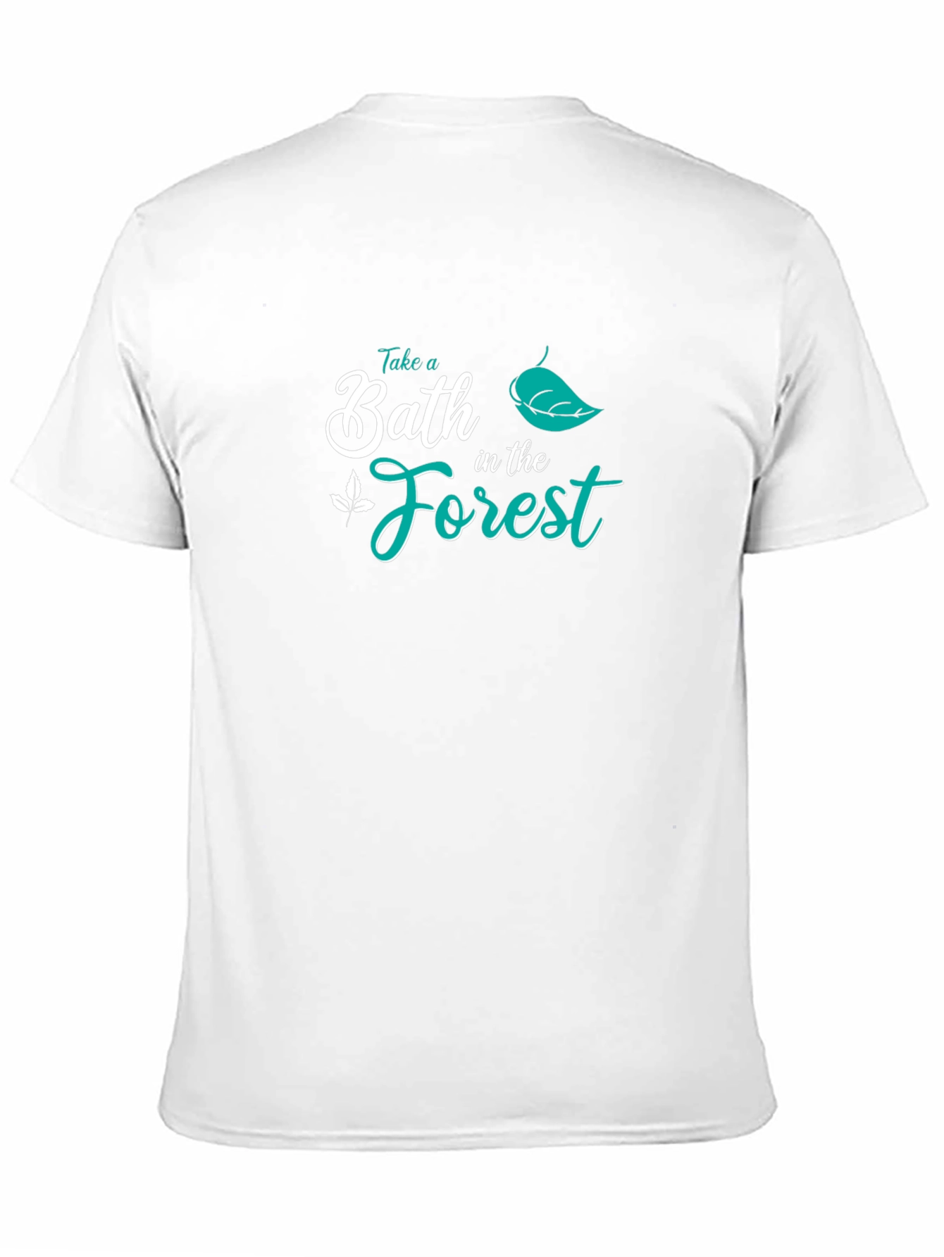 Black Take a Bath in the Forest Graphic Tee view 11