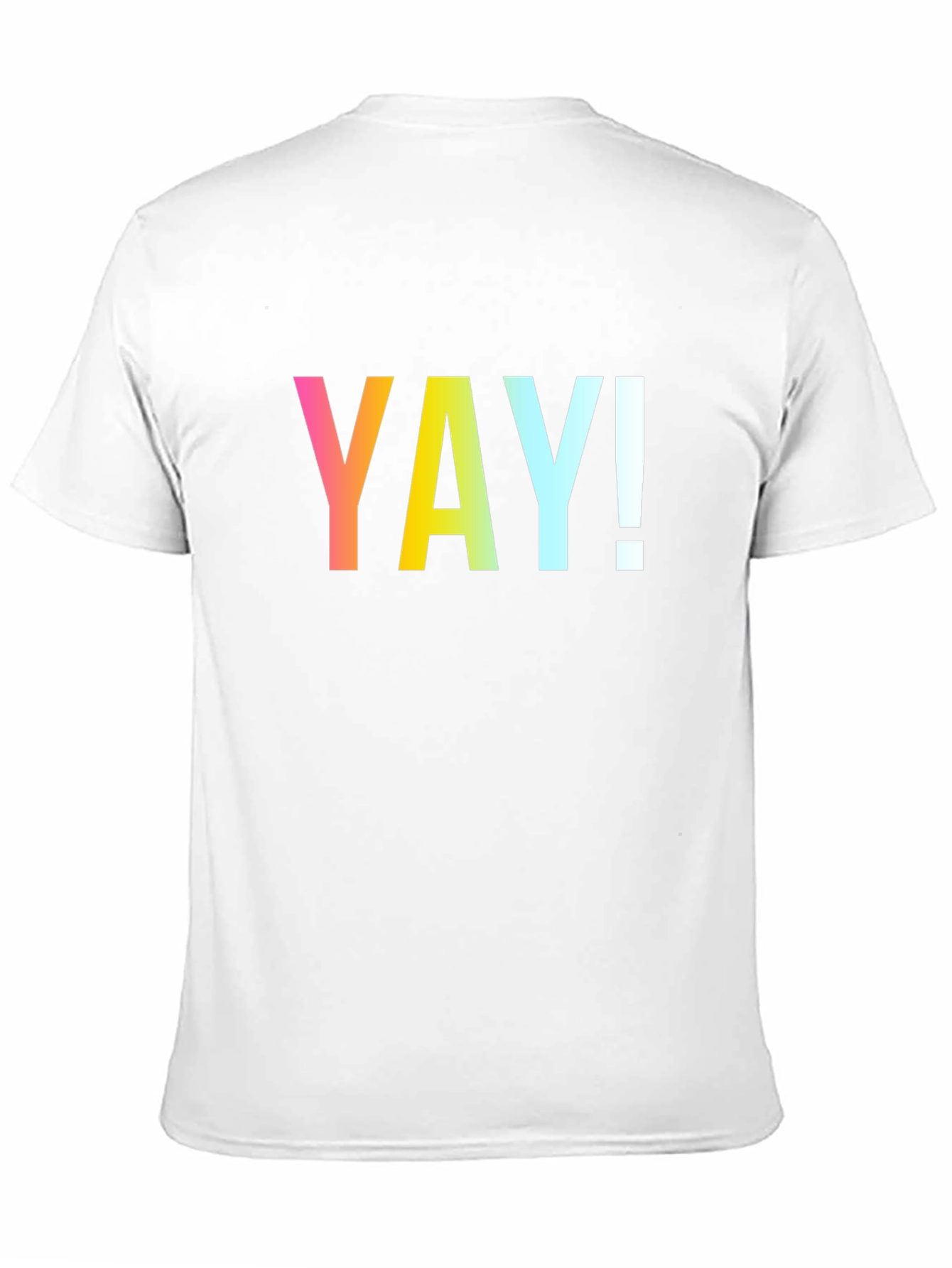 Black Vibrant 'YAY!' Graphic Black T-Shirt view 11