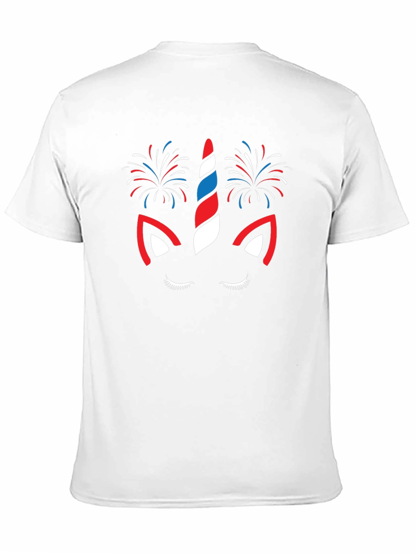 Black Patriotic Unicorn Fireworks Graphic Tee view 11