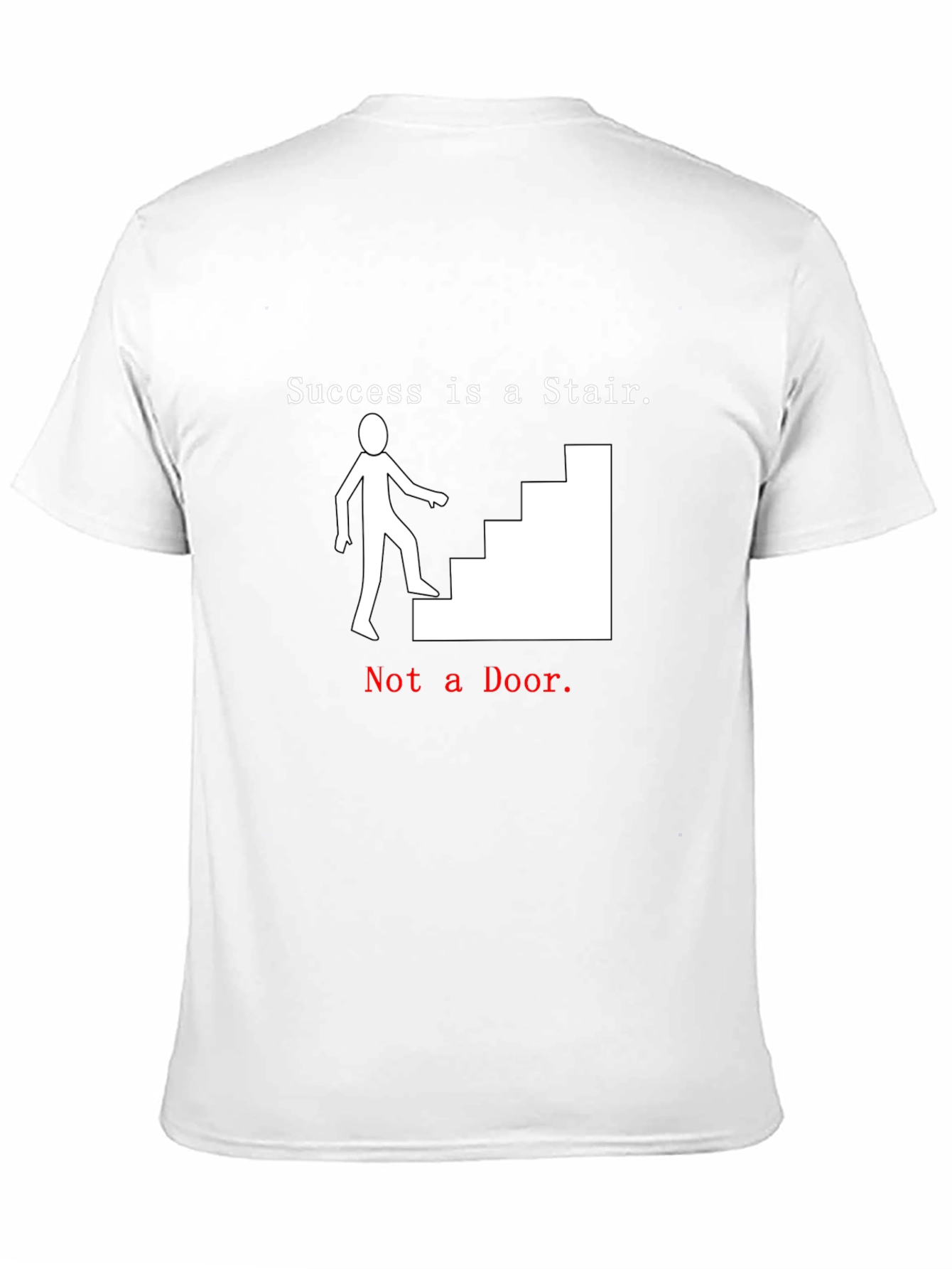 Black Success Stair T-Shirt - Motivational Tee view 11