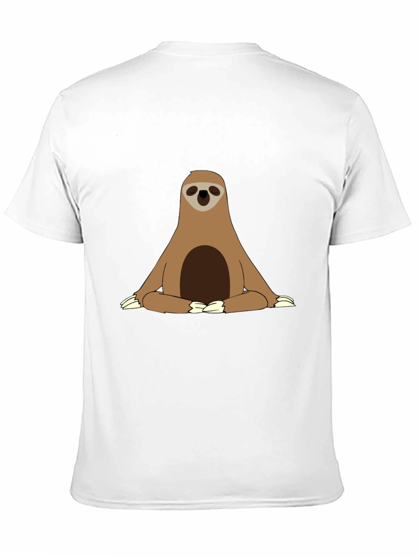 Black Sloth Meditation T-Shirt - Relaxed Zen Style view 11