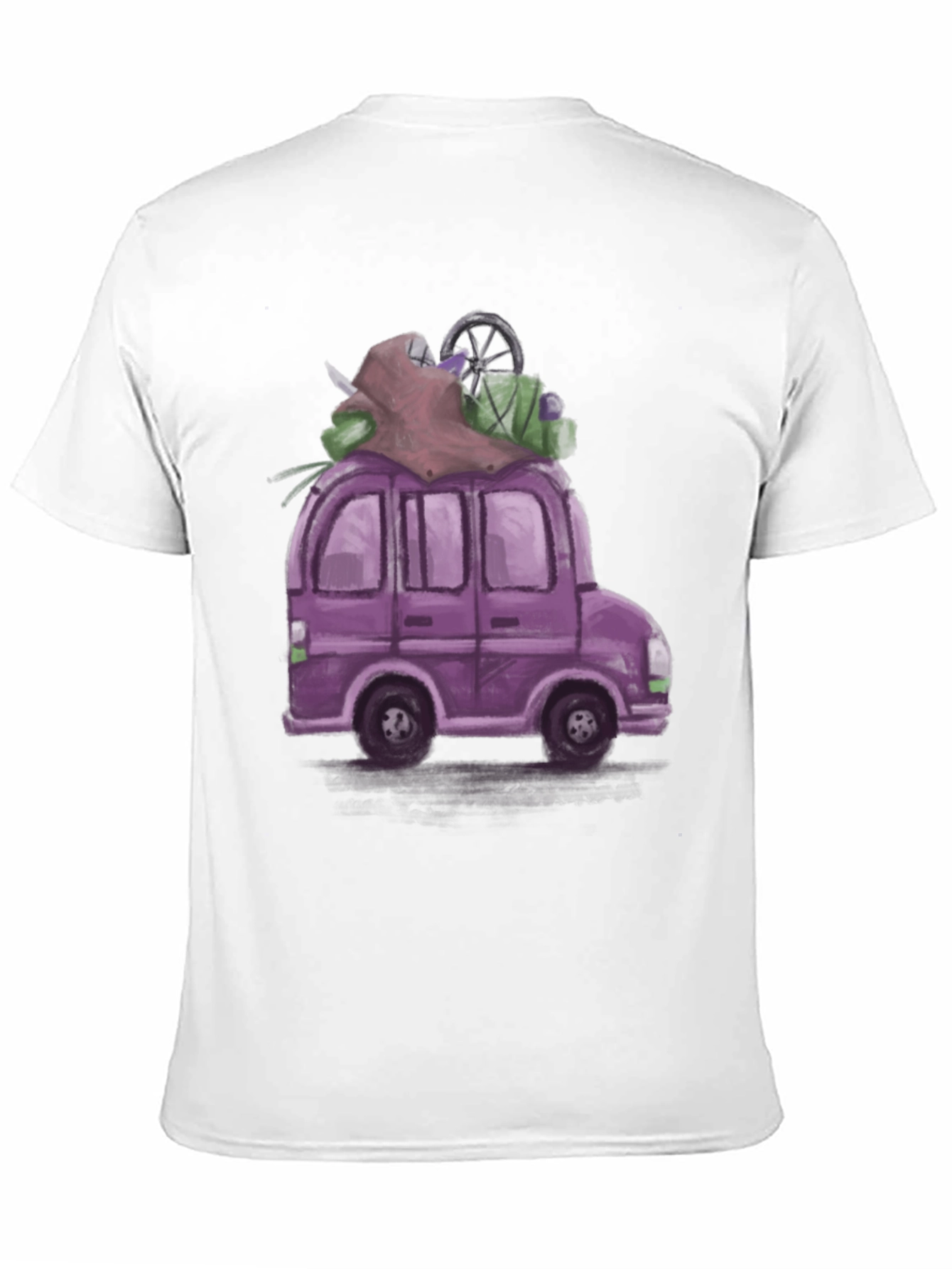 Black Purple Van T-Shirt - Adventure Ready! view 11